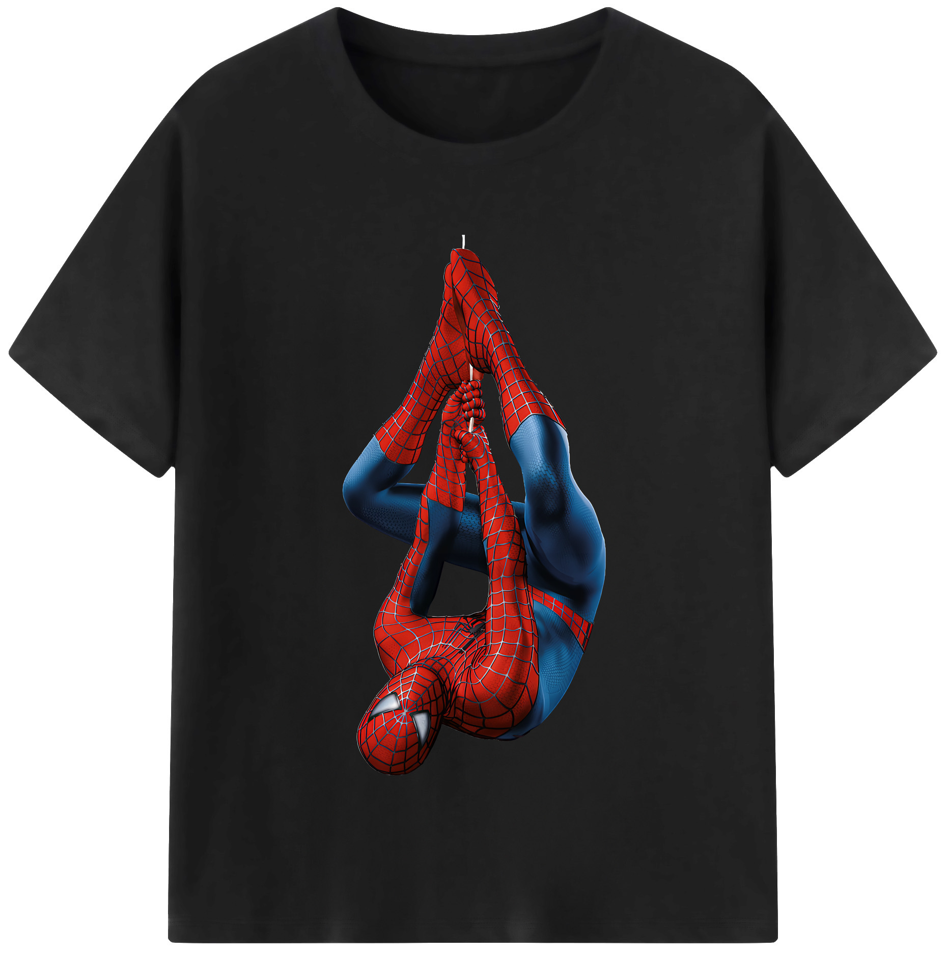 （画像用） Spider Man スパイダーマン レディースカジュアルプリントTシャツ（綿100％）