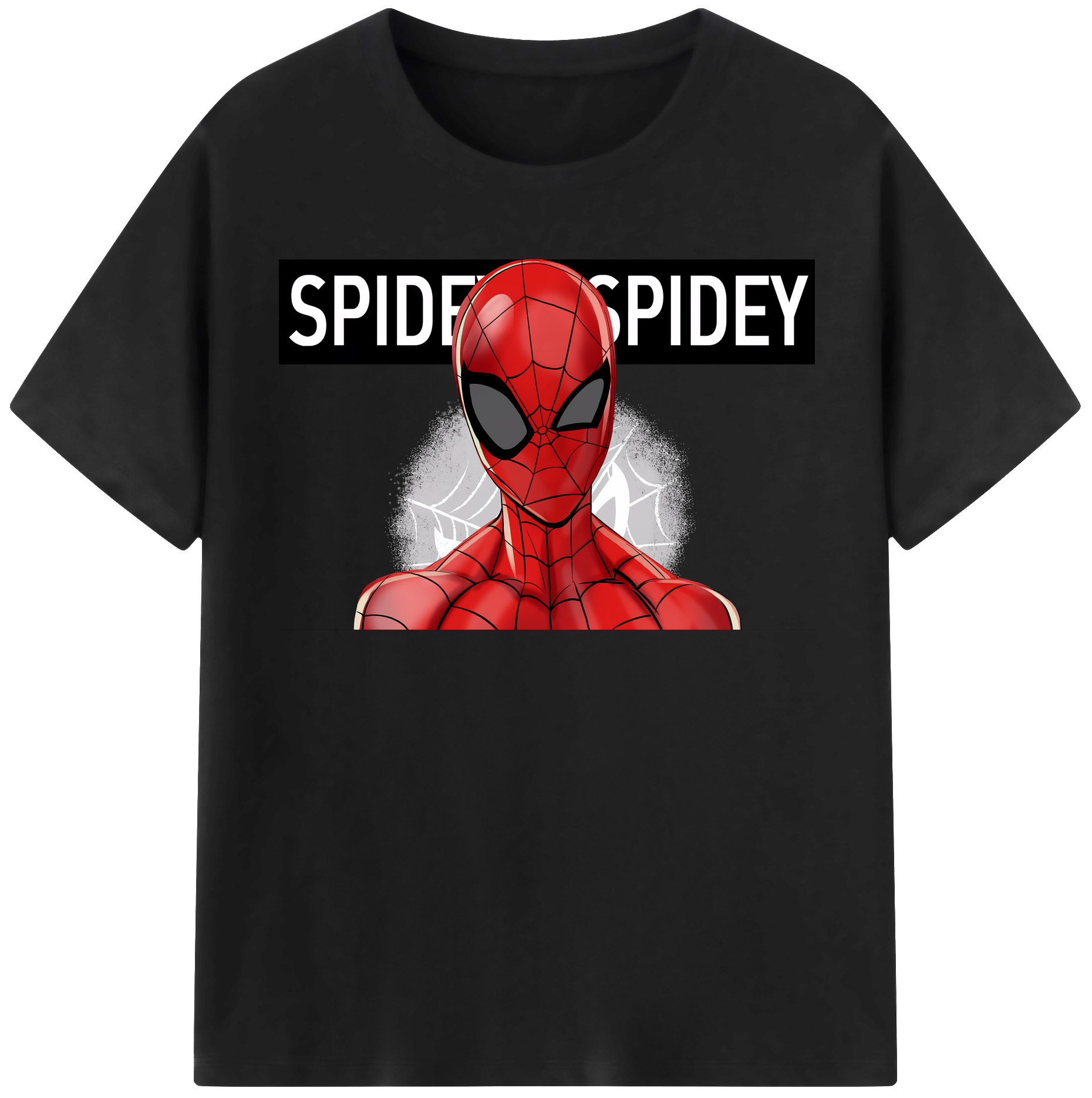 （画像用） Spider Man スパイダーマン レディースカジュアルプリントTシャツ（綿100％）