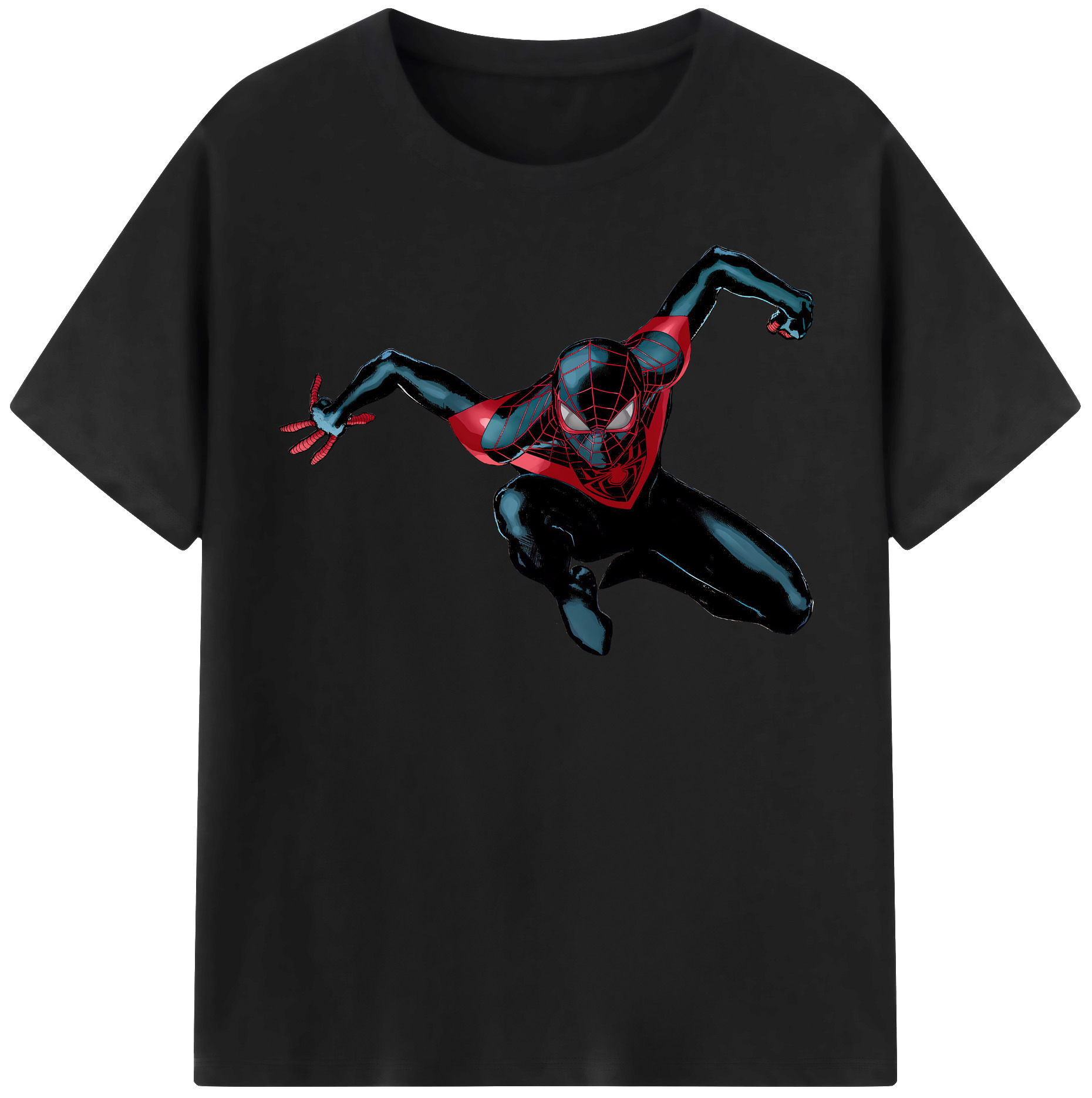 （画像用） Spider Man スパイダーマン レディースカジュアルプリントTシャツ（綿100％）