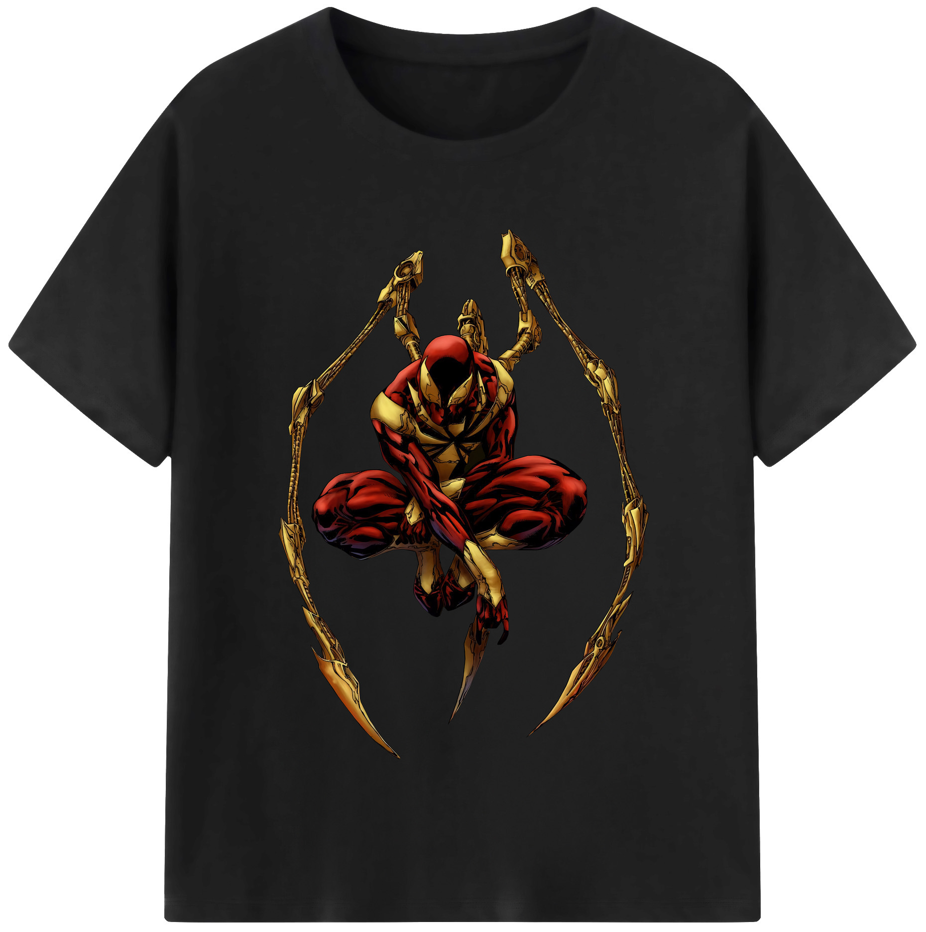 （画像用） Spider Man スパイダーマン レディースカジュアルプリントTシャツ（綿100％）
