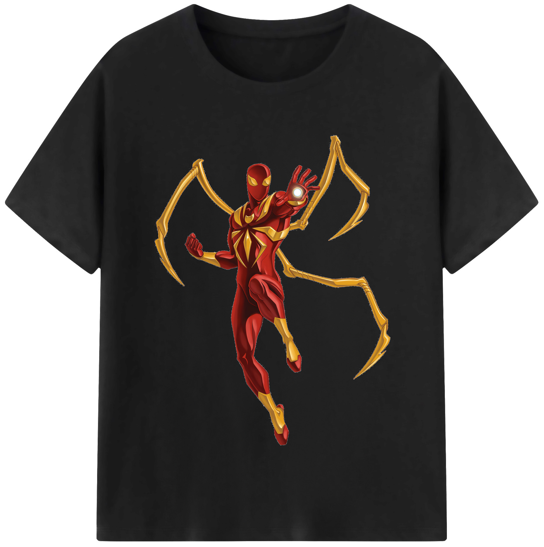（画像用） Spider Man スパイダーマン レディースカジュアルプリントTシャツ（綿100％）