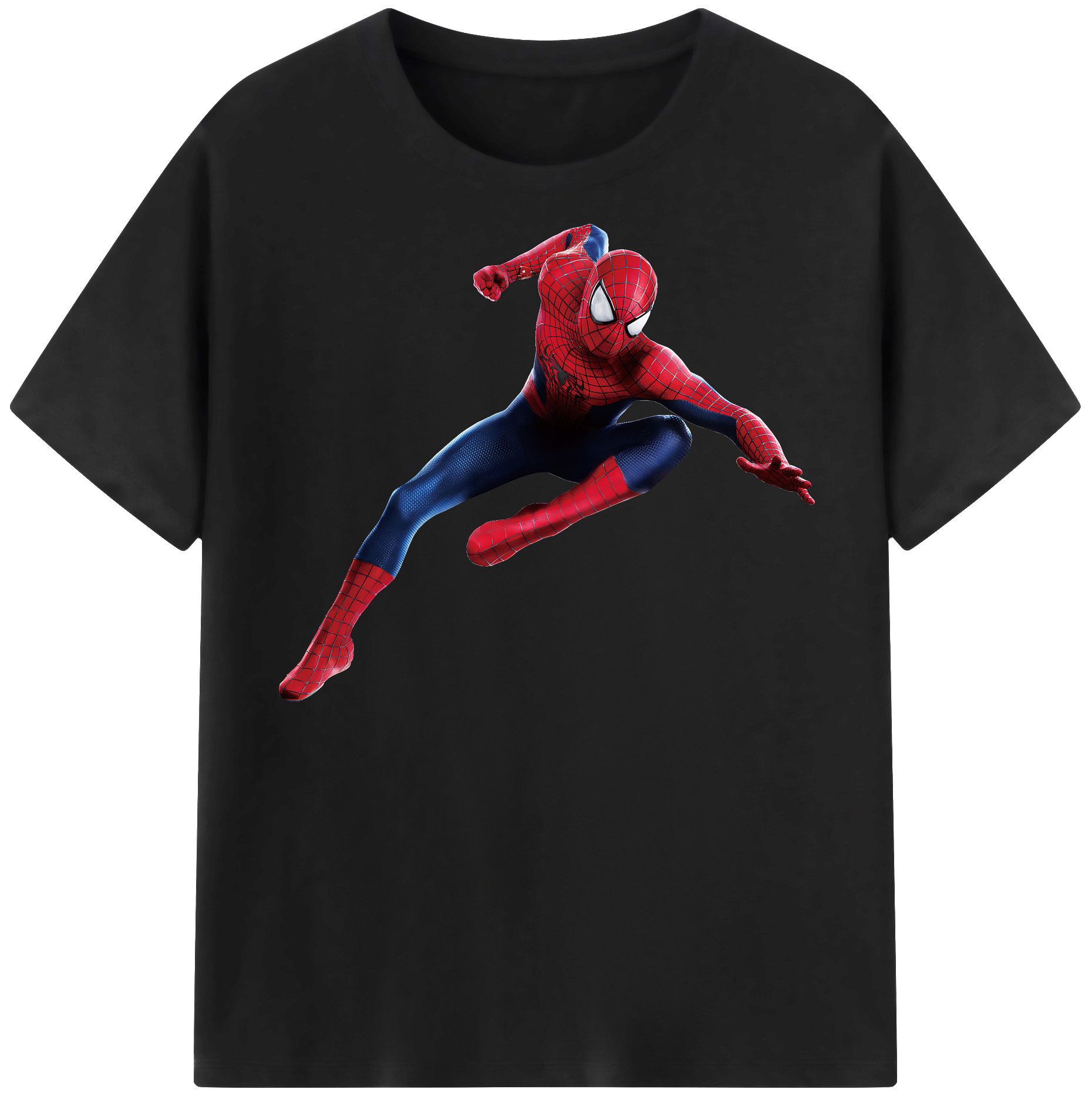 （画像用） Spider Man スパイダーマン レディースカジュアルプリントTシャツ（綿100％）