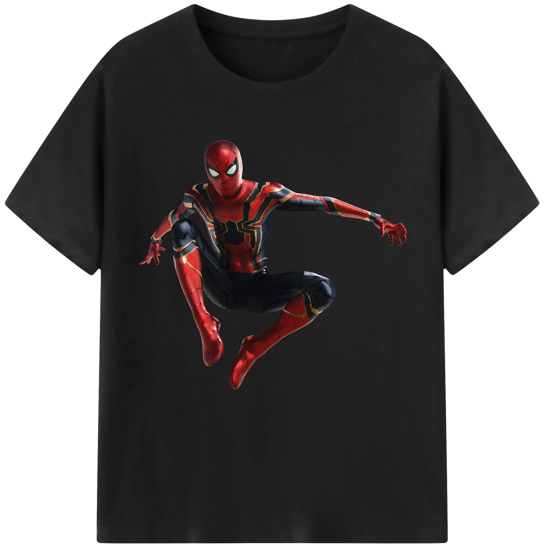 （画像用） Spider Man スパイダーマン レディースカジュアルプリントTシャツ（綿100％）