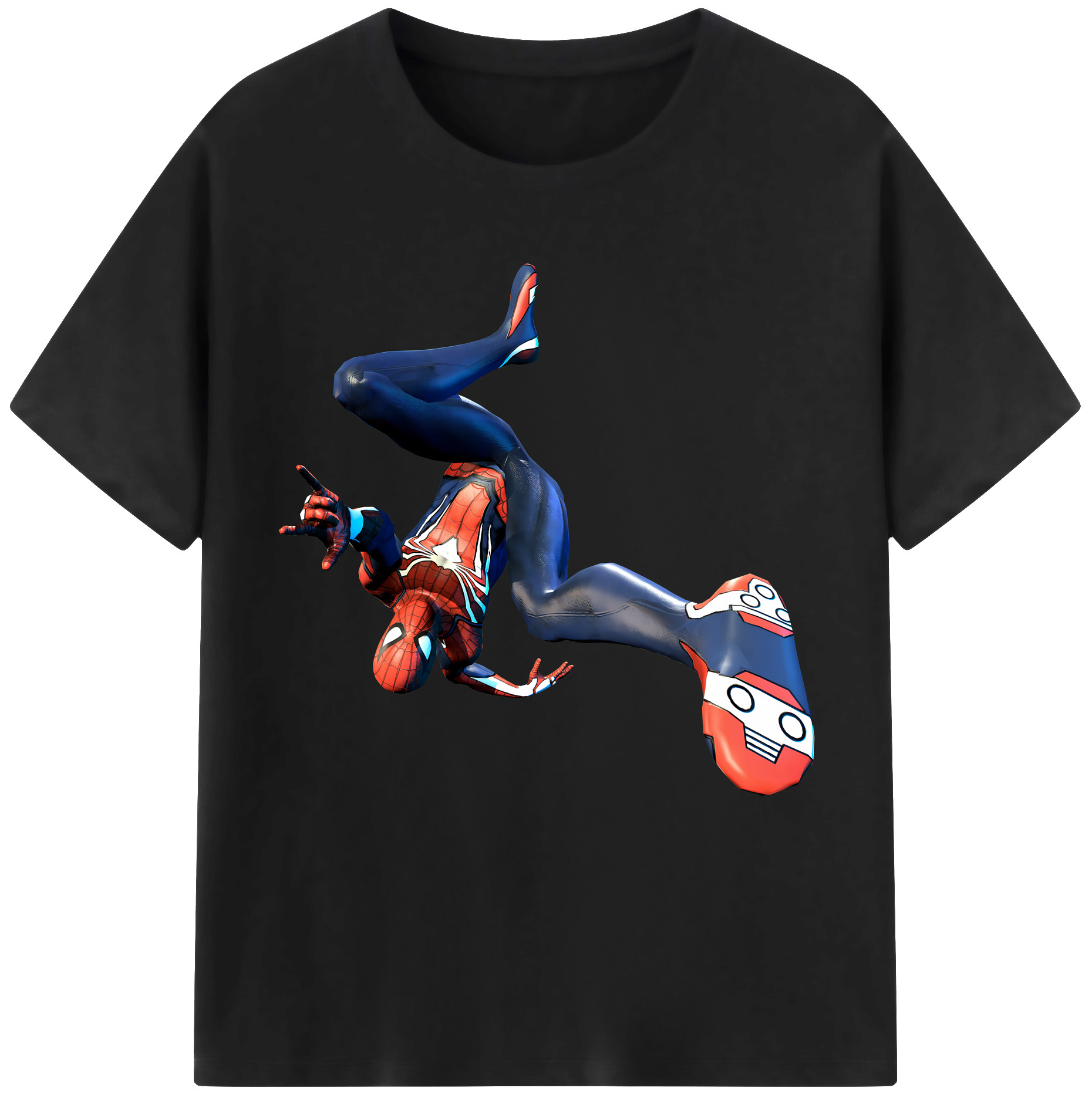 （画像用） Spider Man スパイダーマン レディースカジュアルプリントTシャツ（綿100％）