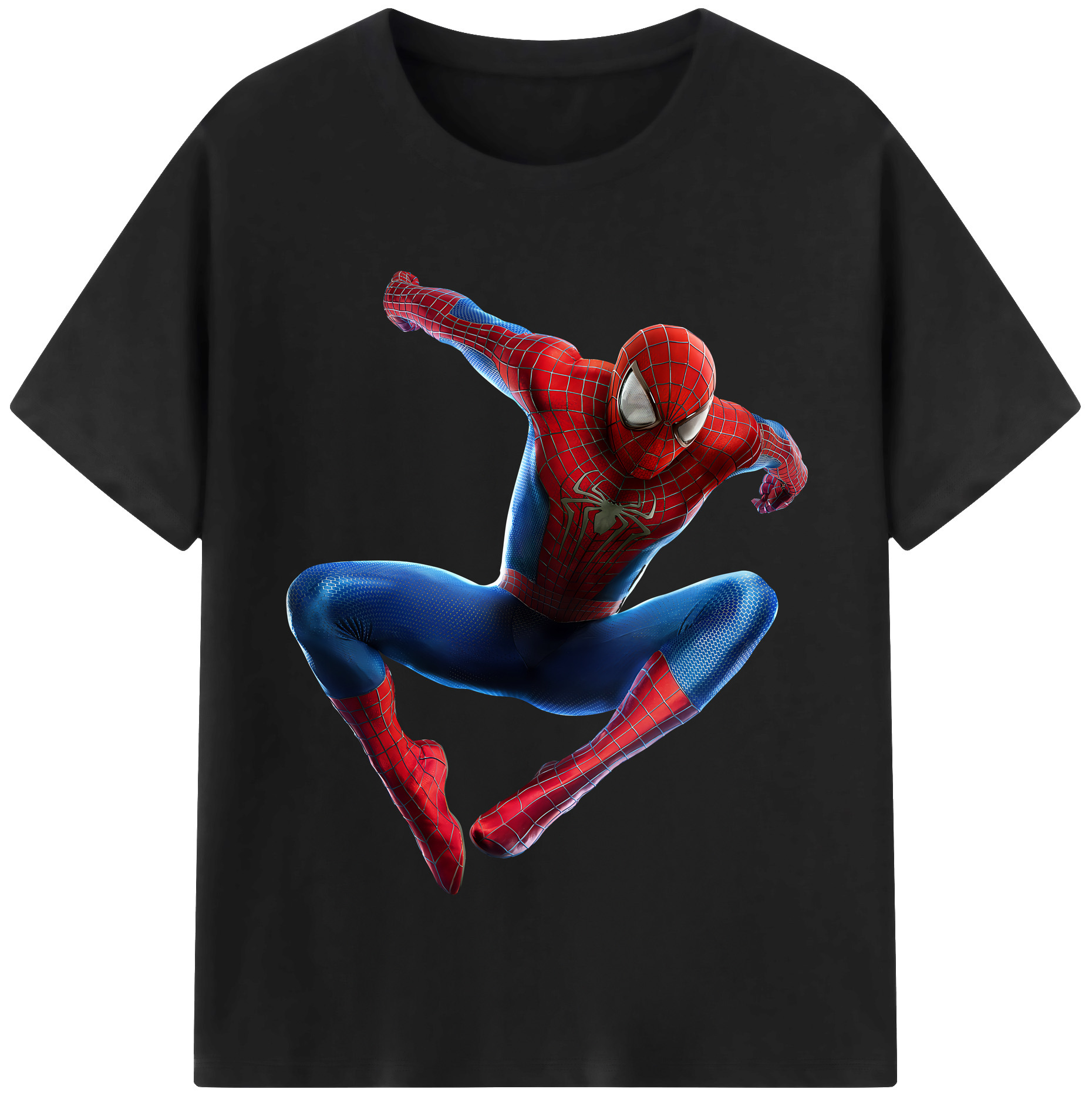 （画像用） Spider Man スパイダーマン レディースカジュアルプリントTシャツ（綿100％）