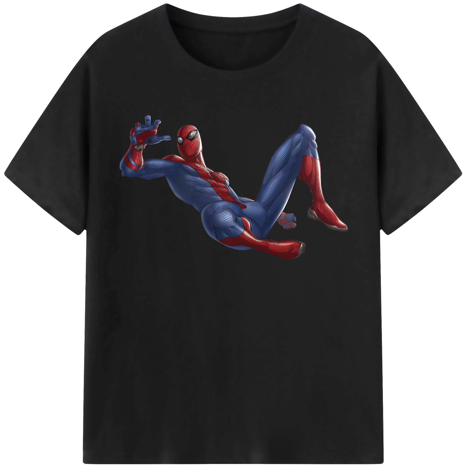 （画像用） Spider Man スパイダーマン レディースカジュアルプリントTシャツ（綿100％）