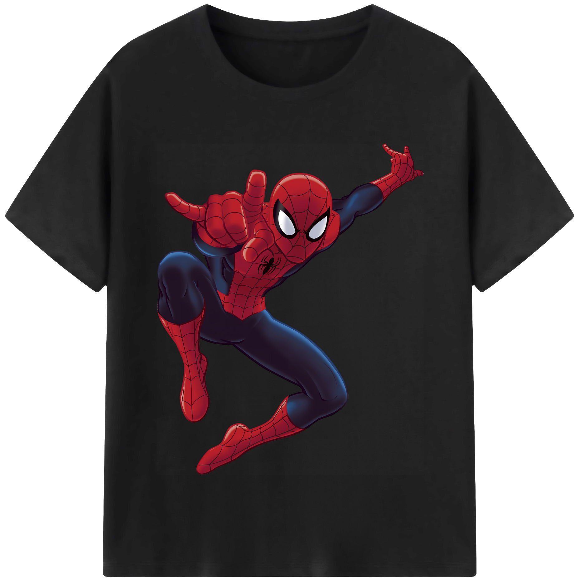 （画像用） Spider Man スパイダーマン レディースカジュアルプリントTシャツ（綿100％）