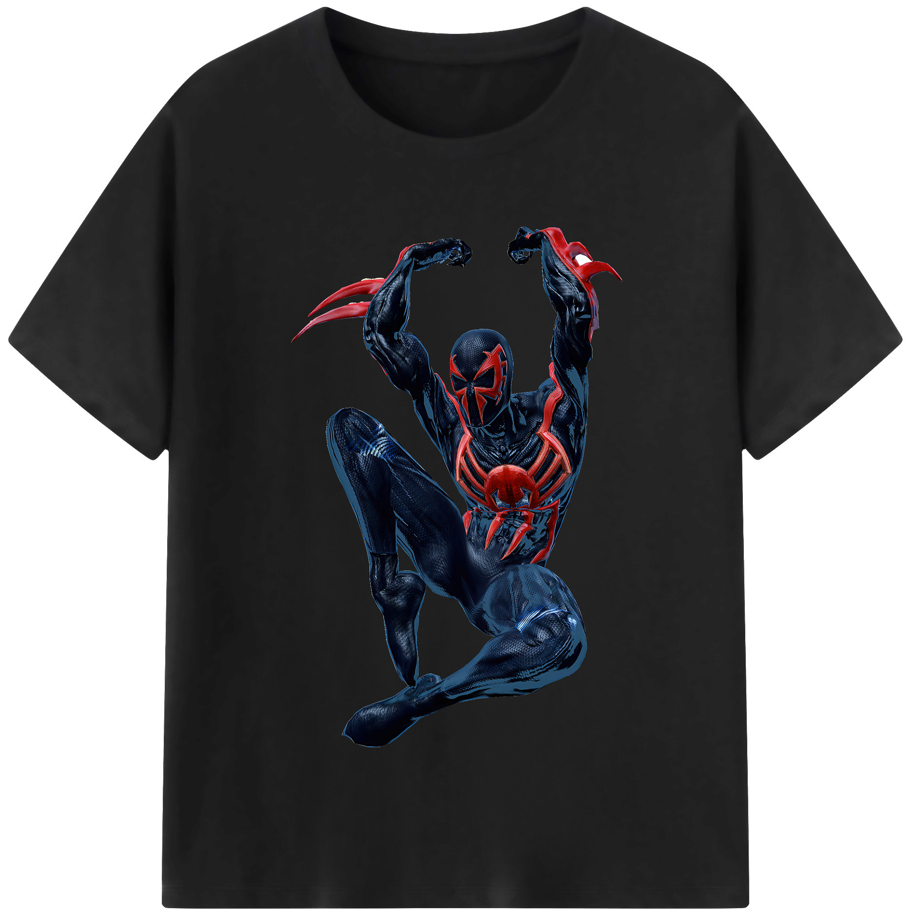 （画像用） Spider Man スパイダーマン レディースカジュアルプリントTシャツ（綿100％）