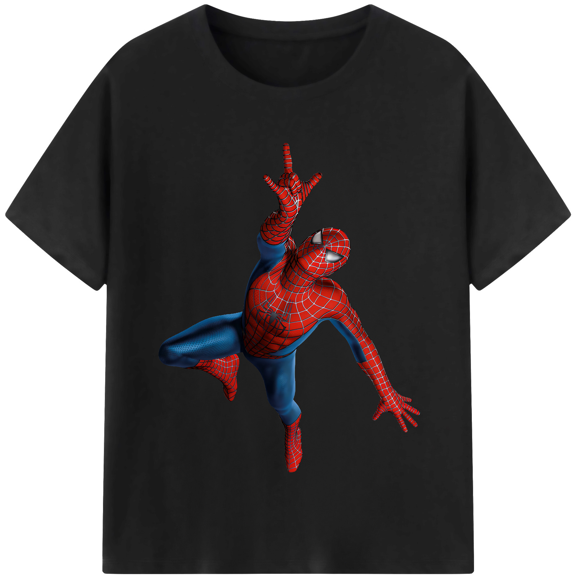 （画像用） Spider Man スパイダーマン レディースカジュアルプリントTシャツ（綿100％）