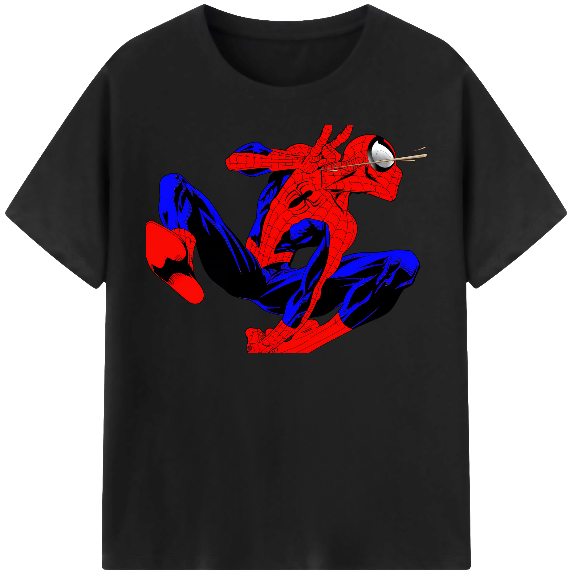 （画像用） Spider Man スパイダーマン レディースカジュアルプリントTシャツ（綿100％）