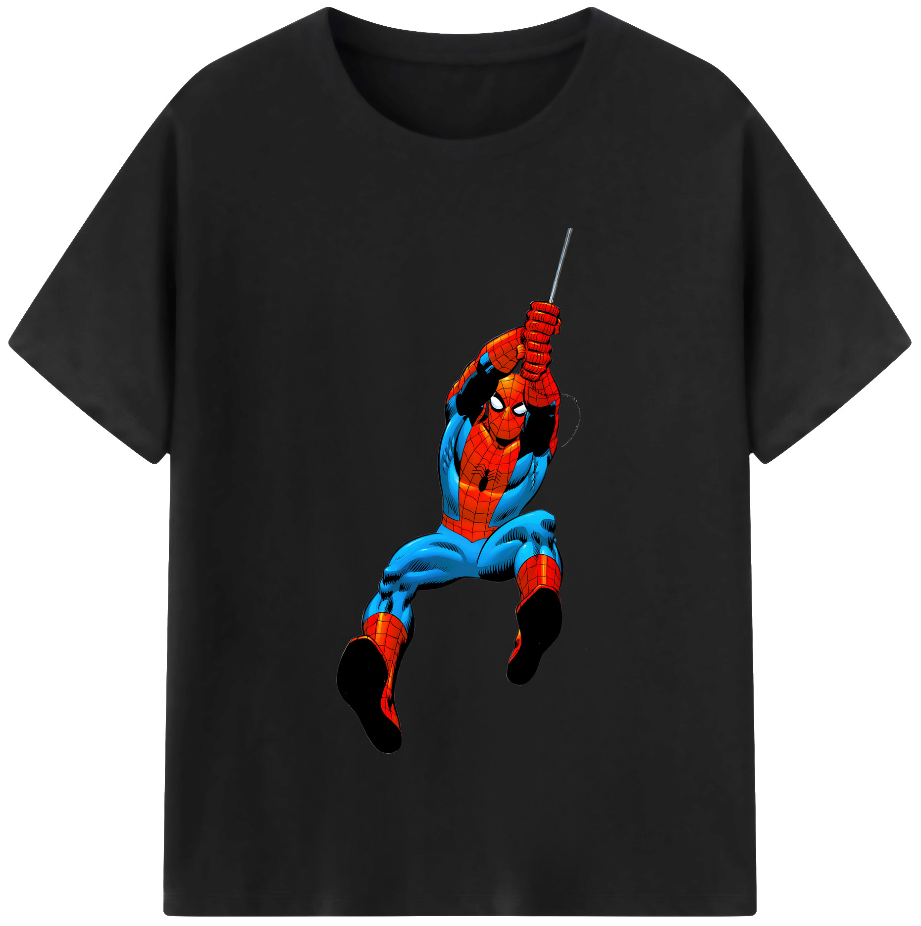 （画像用） Spider Man スパイダーマン レディースカジュアルプリントTシャツ（綿100％）