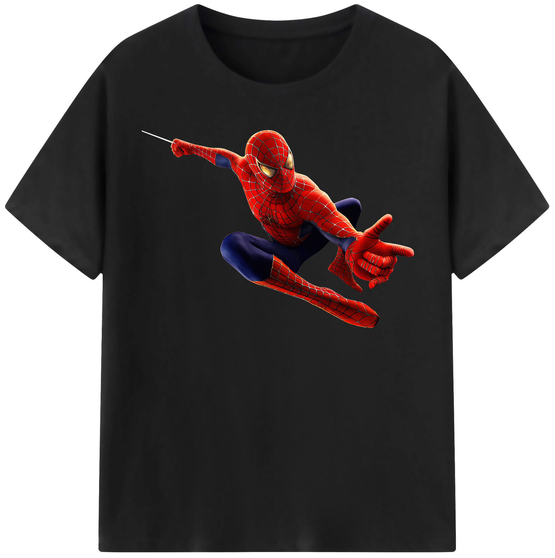 （画像用） Spider Man スパイダーマン レディースカジュアルプリントTシャツ（綿100％）