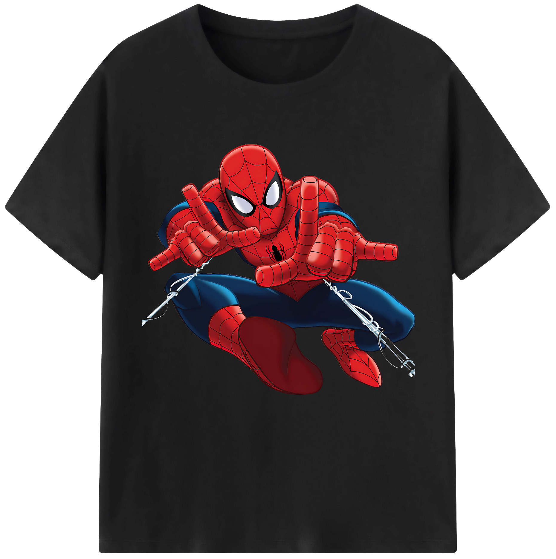 （画像用） Spider Man スパイダーマン レディースカジュアルプリントTシャツ（綿100％）