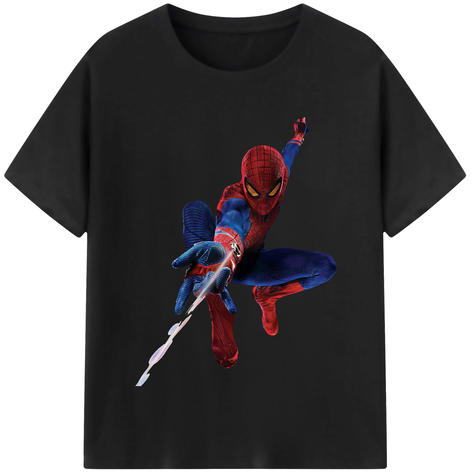 （画像用） Spider Man スパイダーマン レディースカジュアルプリントTシャツ（綿100％）