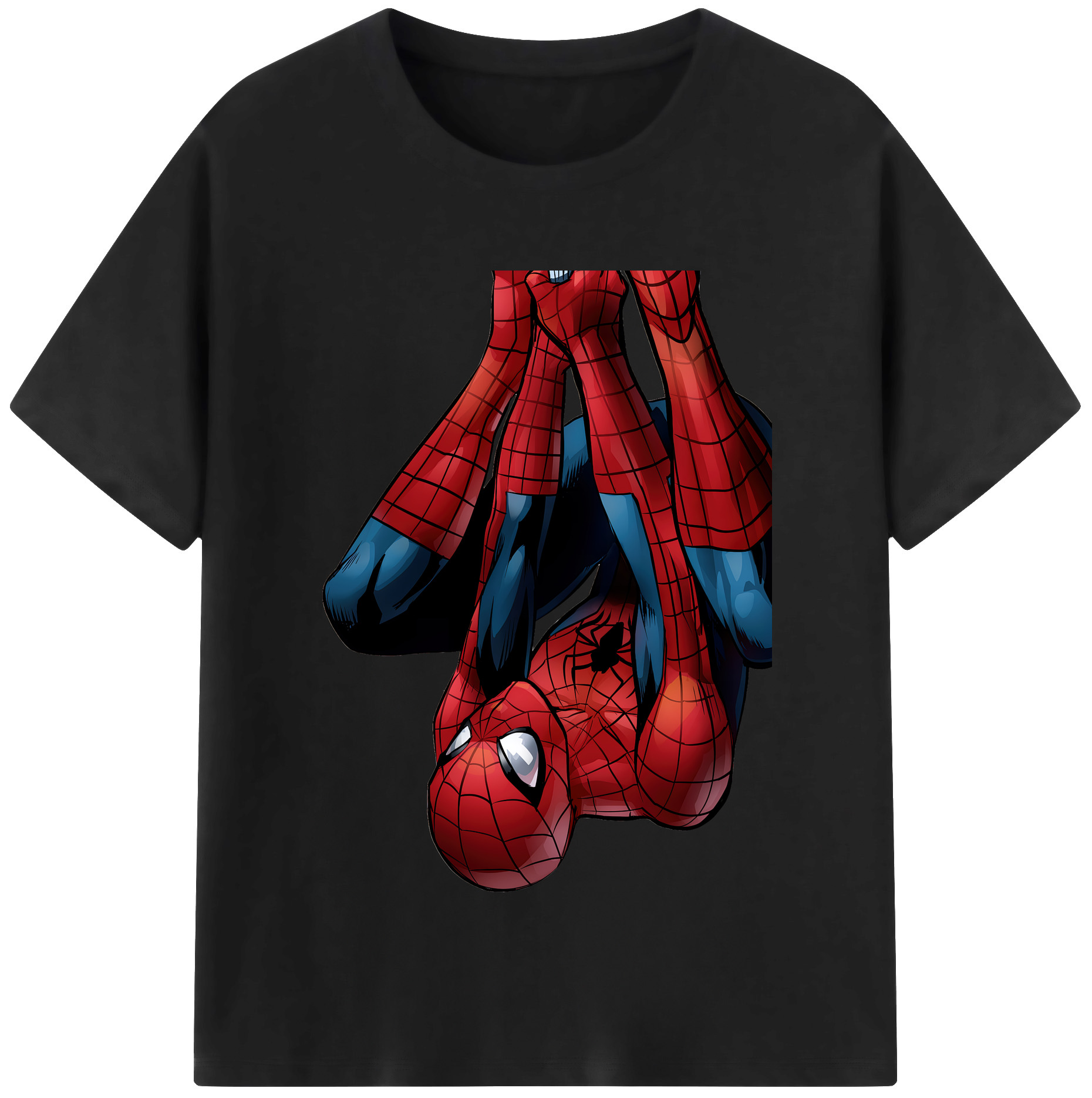（画像用） Spider Man スパイダーマン レディースカジュアルプリントTシャツ（綿100％）
