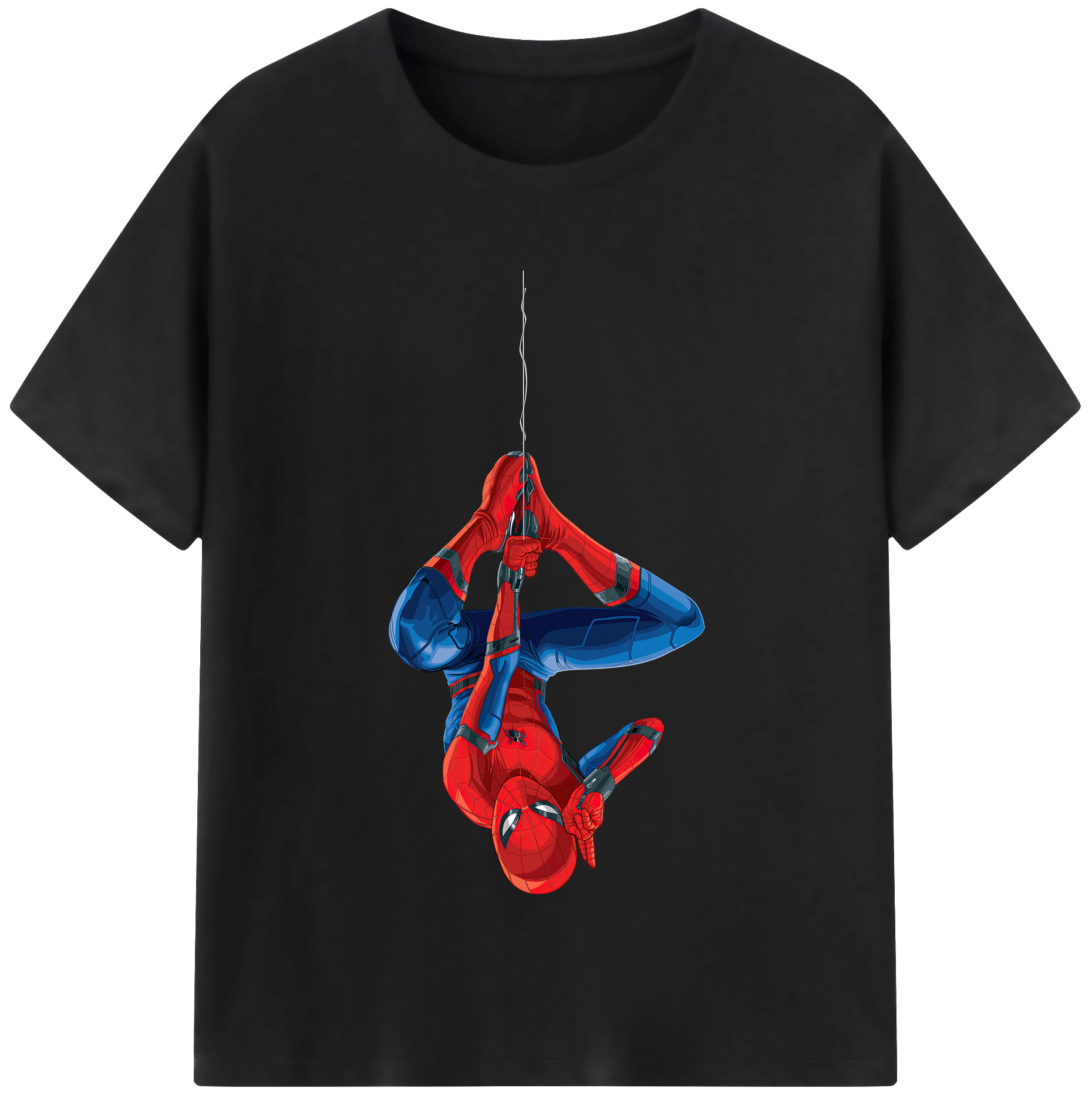 （画像用） Spider Man スパイダーマン レディースカジュアルプリントTシャツ（綿100％）