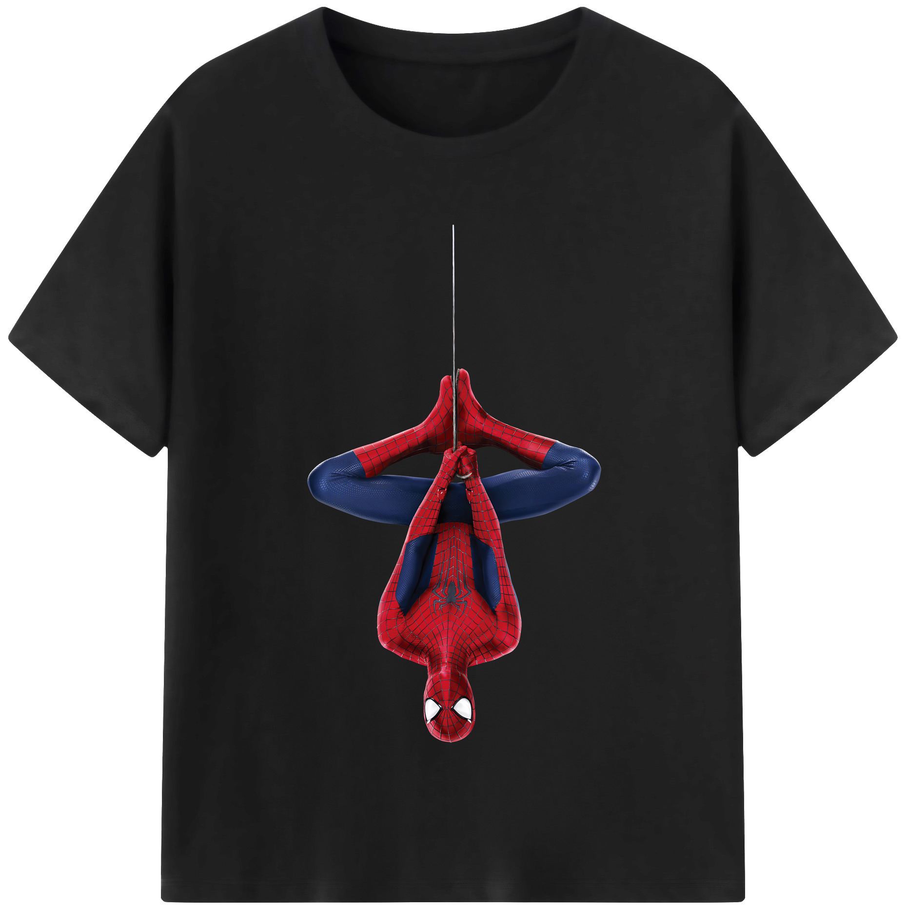 （画像用） Spider Man スパイダーマン レディースカジュアルプリントTシャツ（綿100％）