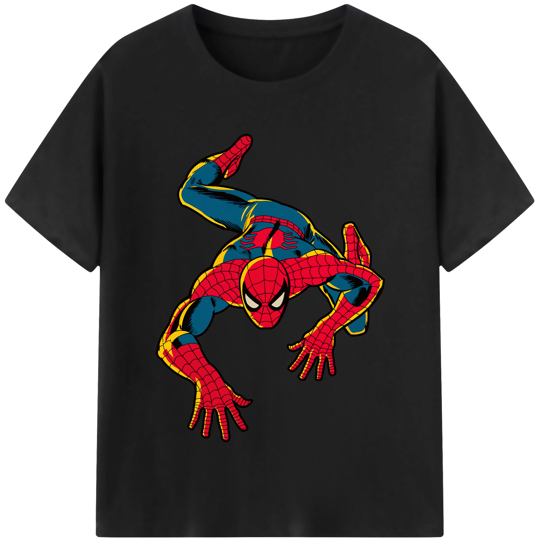 （画像用） Spider Man スパイダーマン レディースカジュアルプリントTシャツ（綿100％）