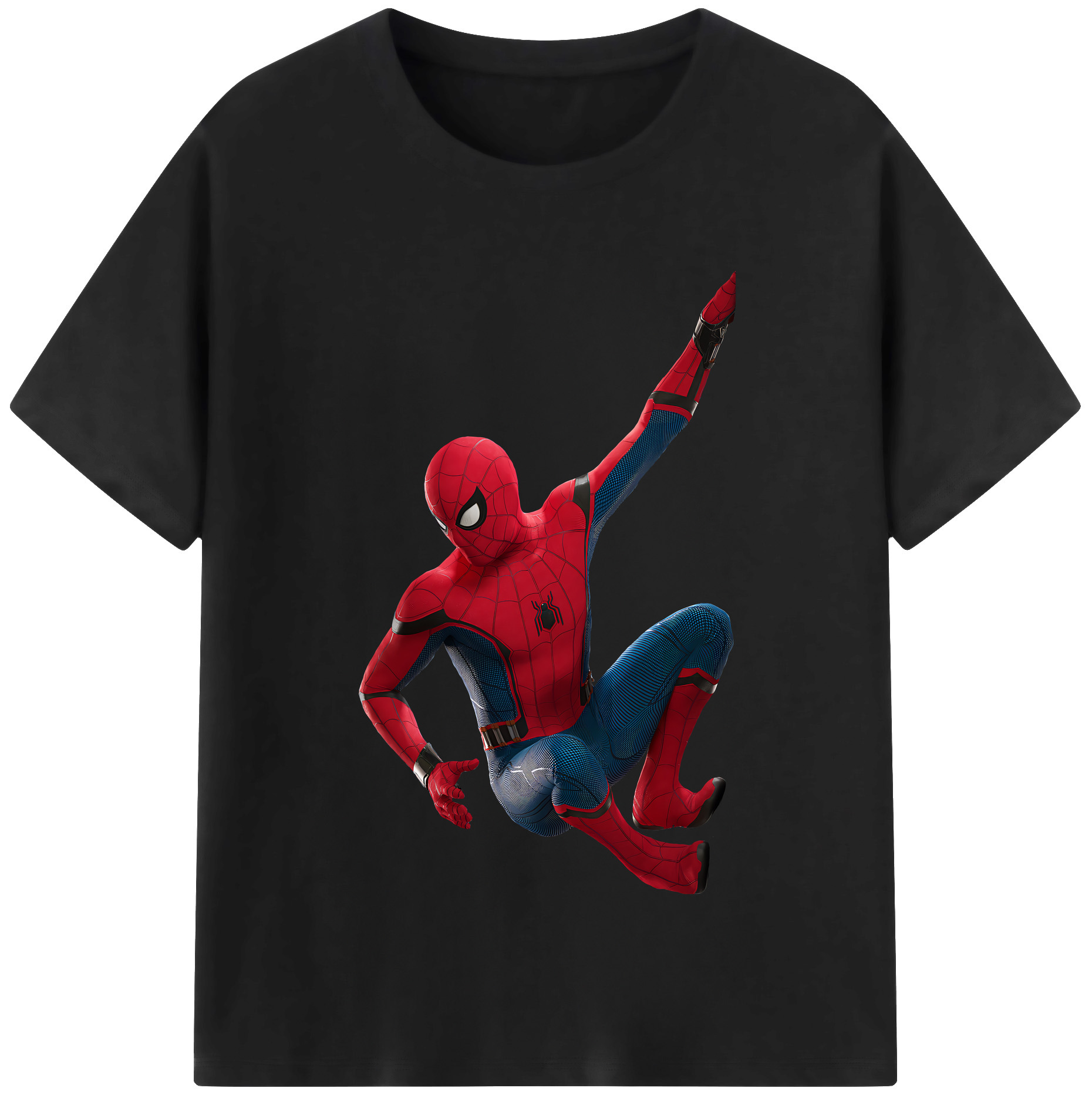 （画像用） Spider Man スパイダーマン レディースカジュアルプリントTシャツ（綿100％）