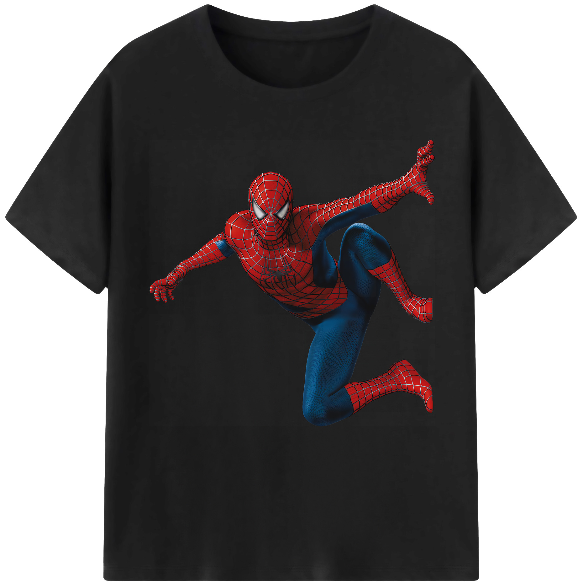 （画像用） Spider Man スパイダーマン レディースカジュアルプリントTシャツ（綿100％）