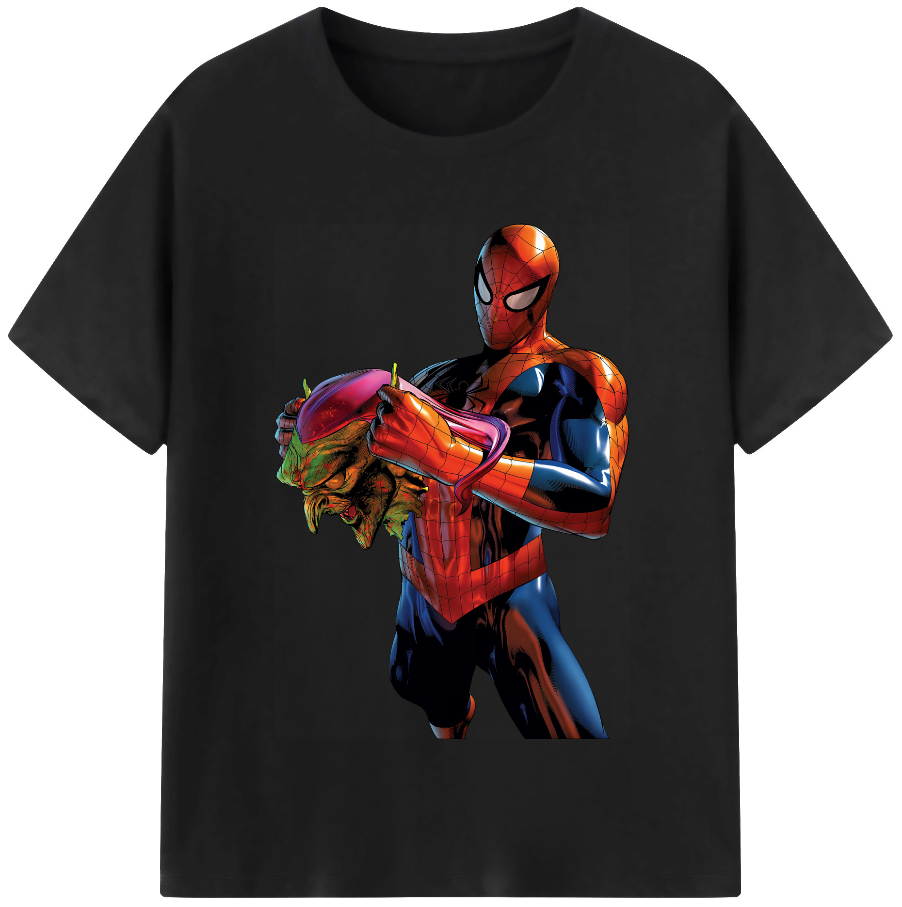 （画像用） Spider Man スパイダーマン レディースカジュアルプリントTシャツ（綿100％）