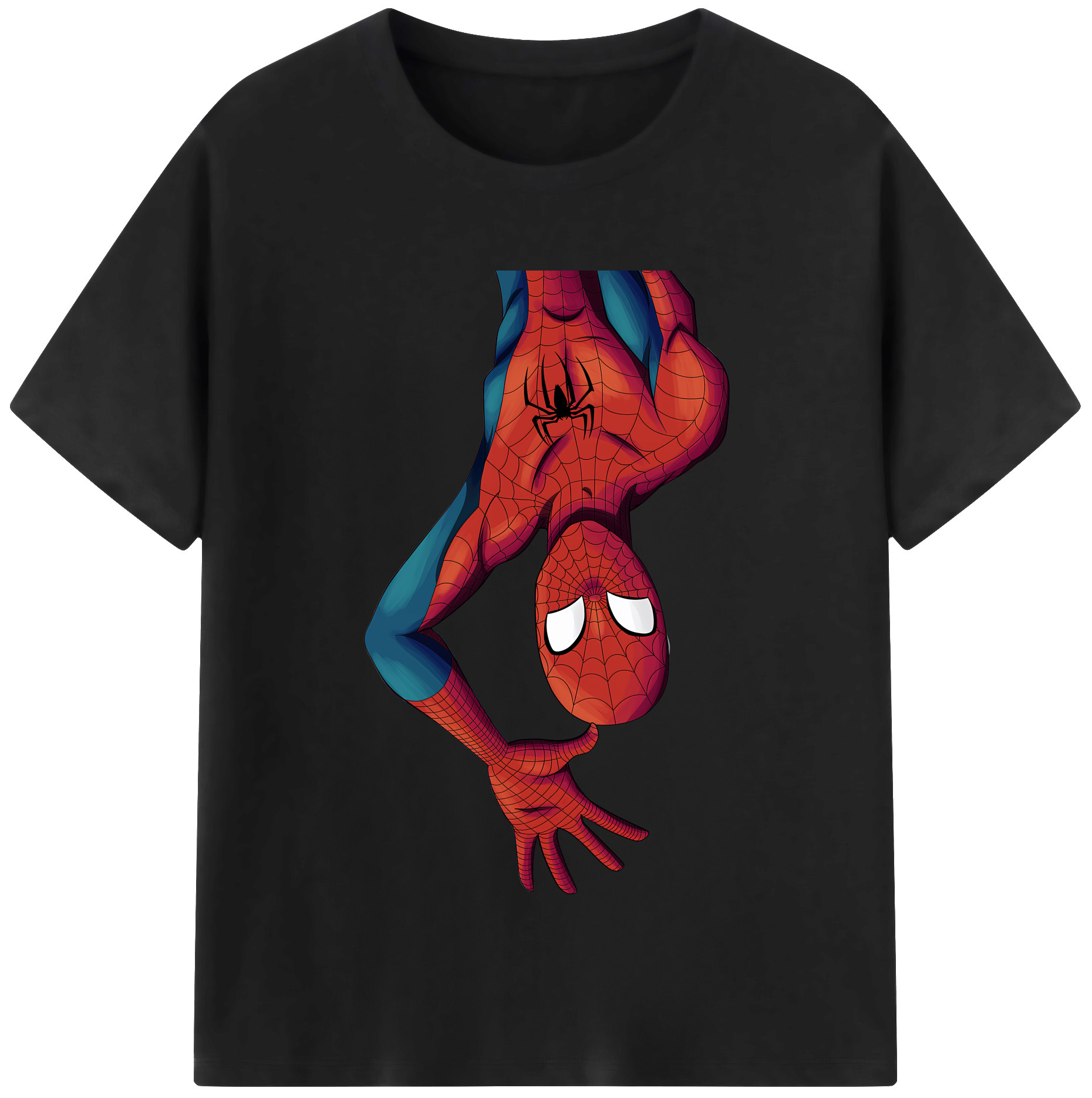 （画像用） Spider Man スパイダーマン レディースカジュアルプリントTシャツ（綿100％）