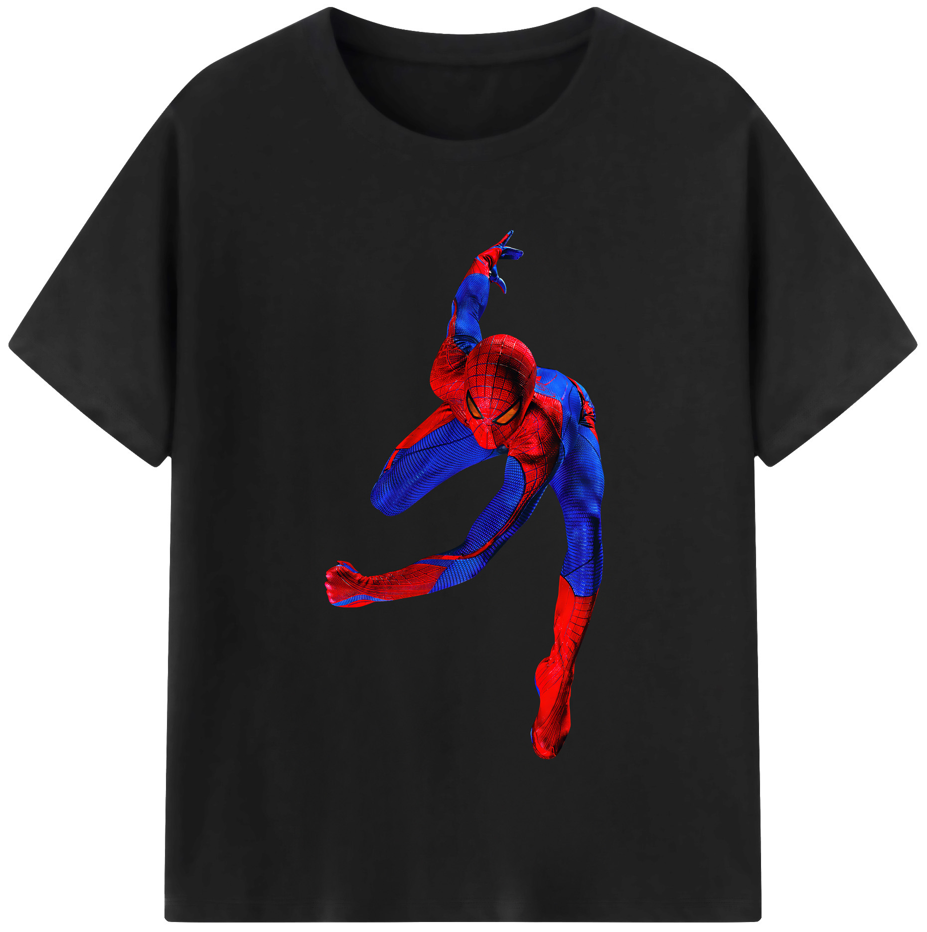 （画像用） Spider Man スパイダーマン レディースカジュアルプリントTシャツ（綿100％）