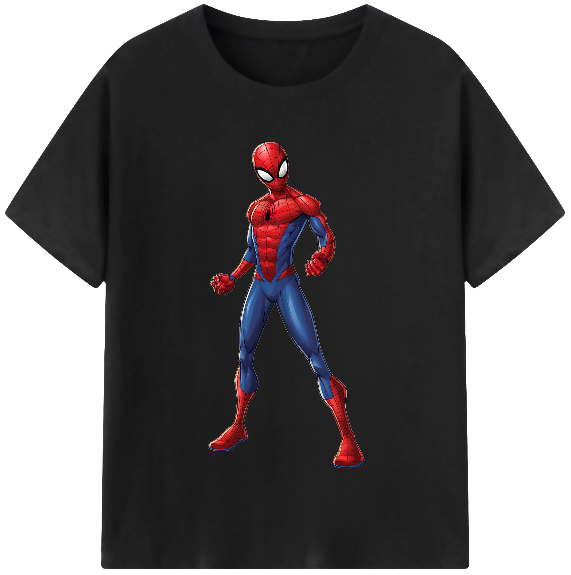 （画像用） Spider Man スパイダーマン レディースカジュアルプリントTシャツ（綿100％）