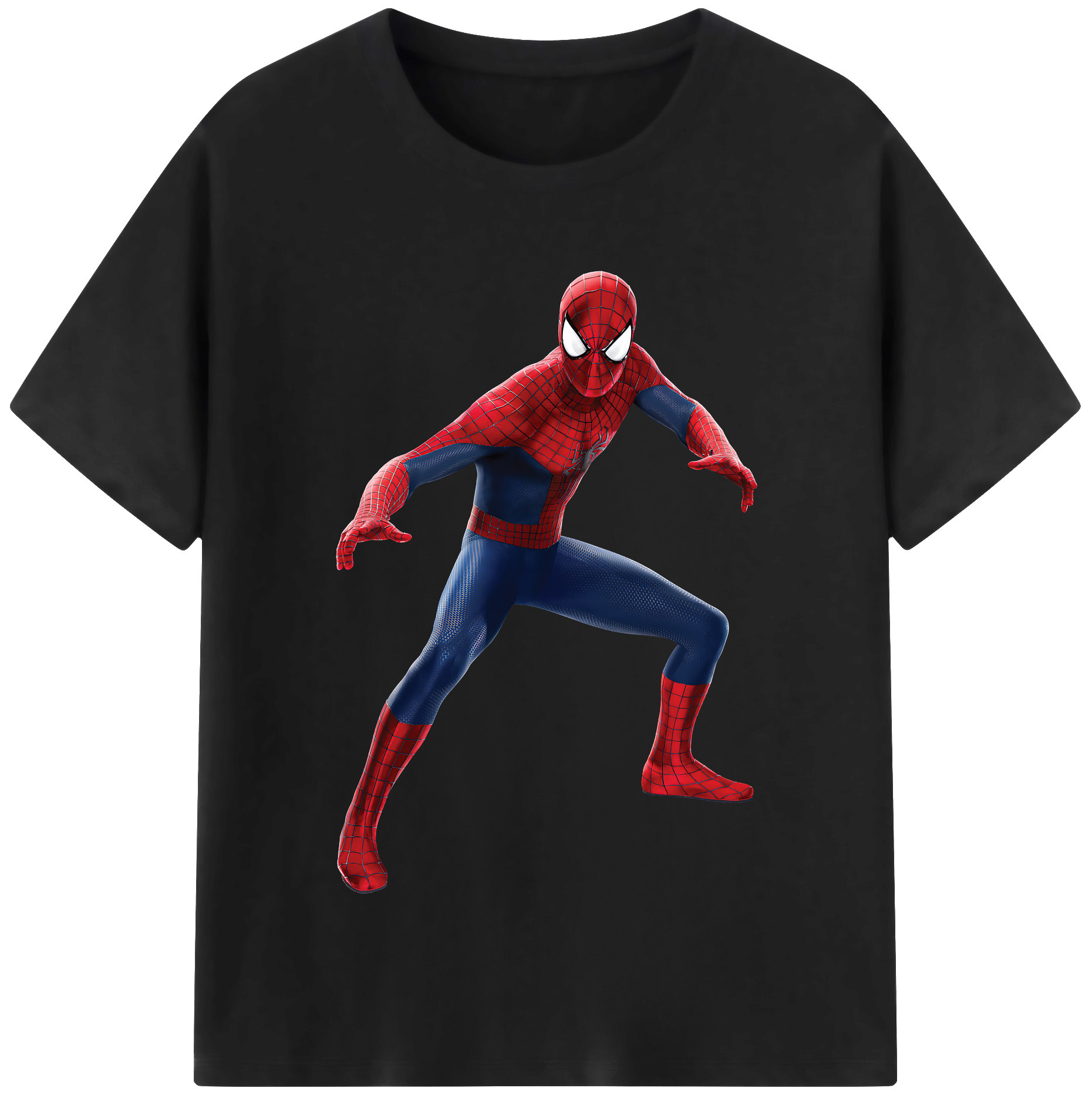 （画像用） Spider Man スパイダーマン レディースカジュアルプリントTシャツ（綿100％）