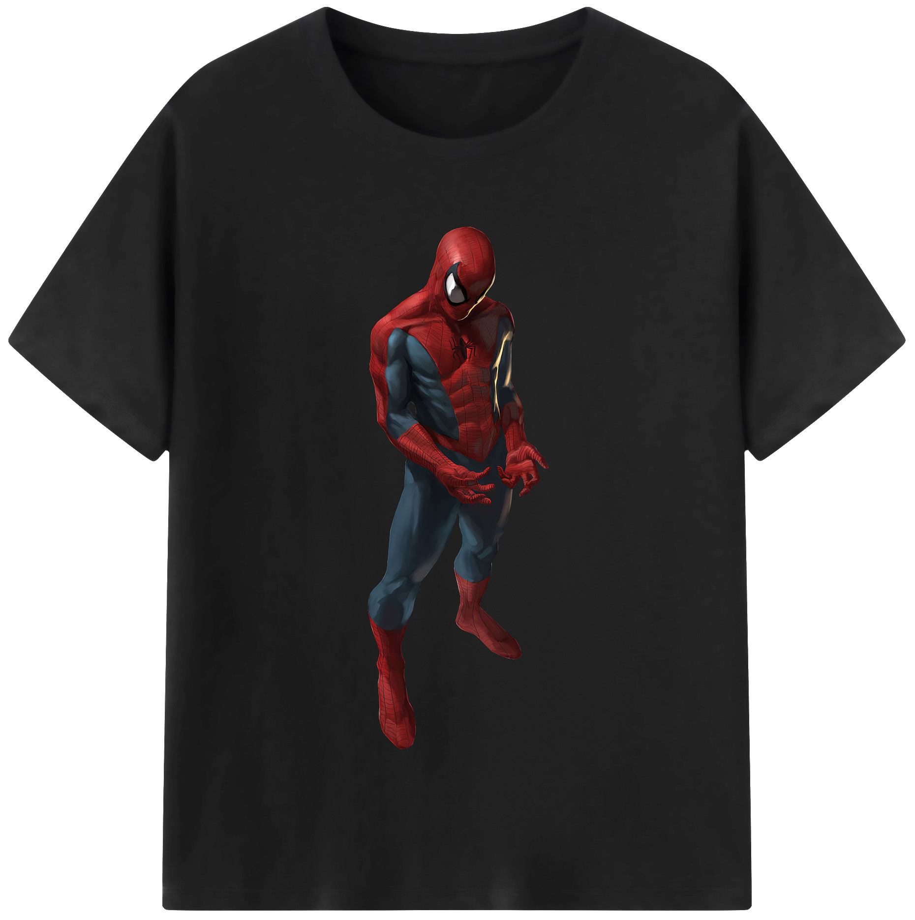 （画像用） Spider Man スパイダーマン レディースカジュアルプリントTシャツ（綿100％）