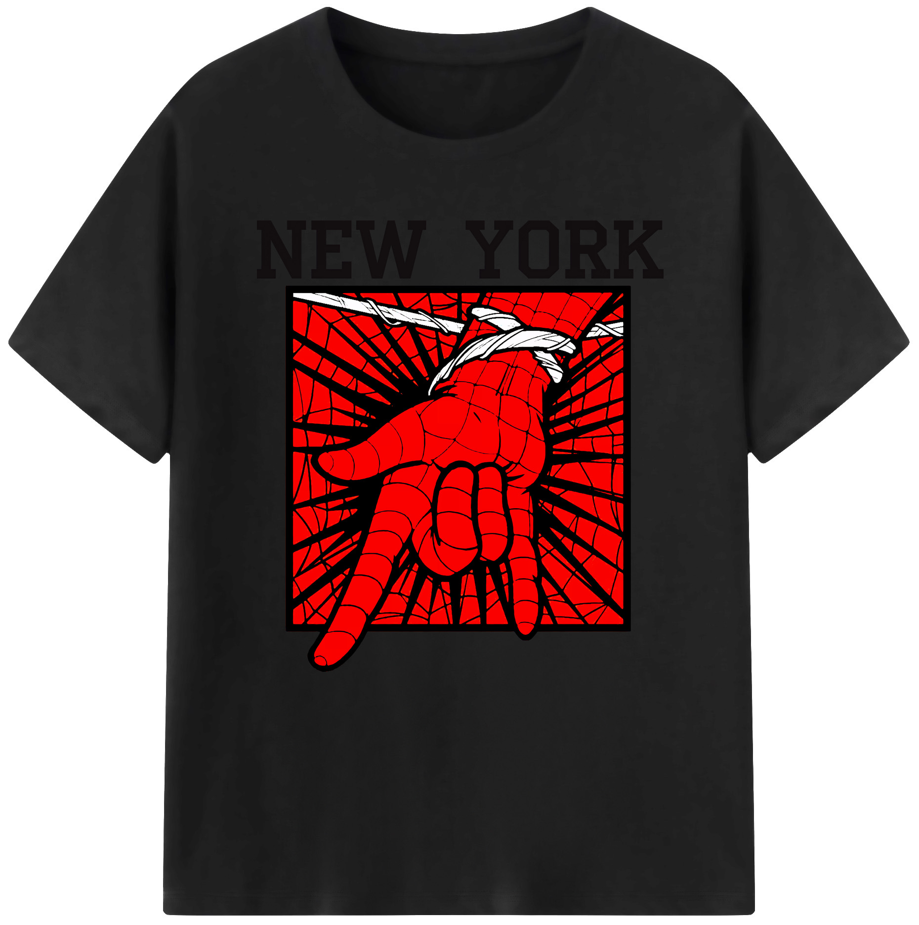 （画像用） Spider Man スパイダーマン レディースカジュアルプリントTシャツ（綿100％）