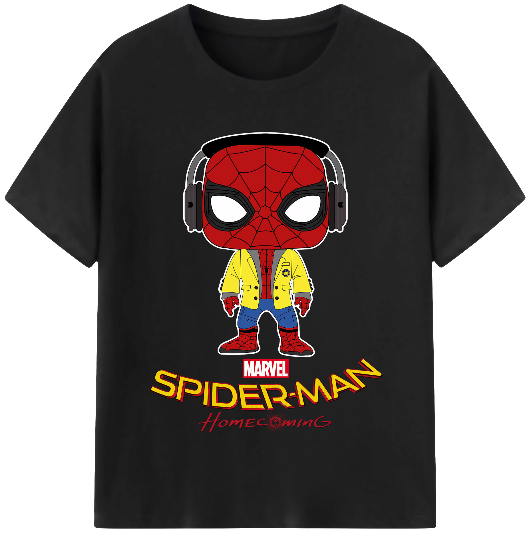 （画像用） Spider Man スパイダーマン レディースカジュアルプリントTシャツ（綿100％）
