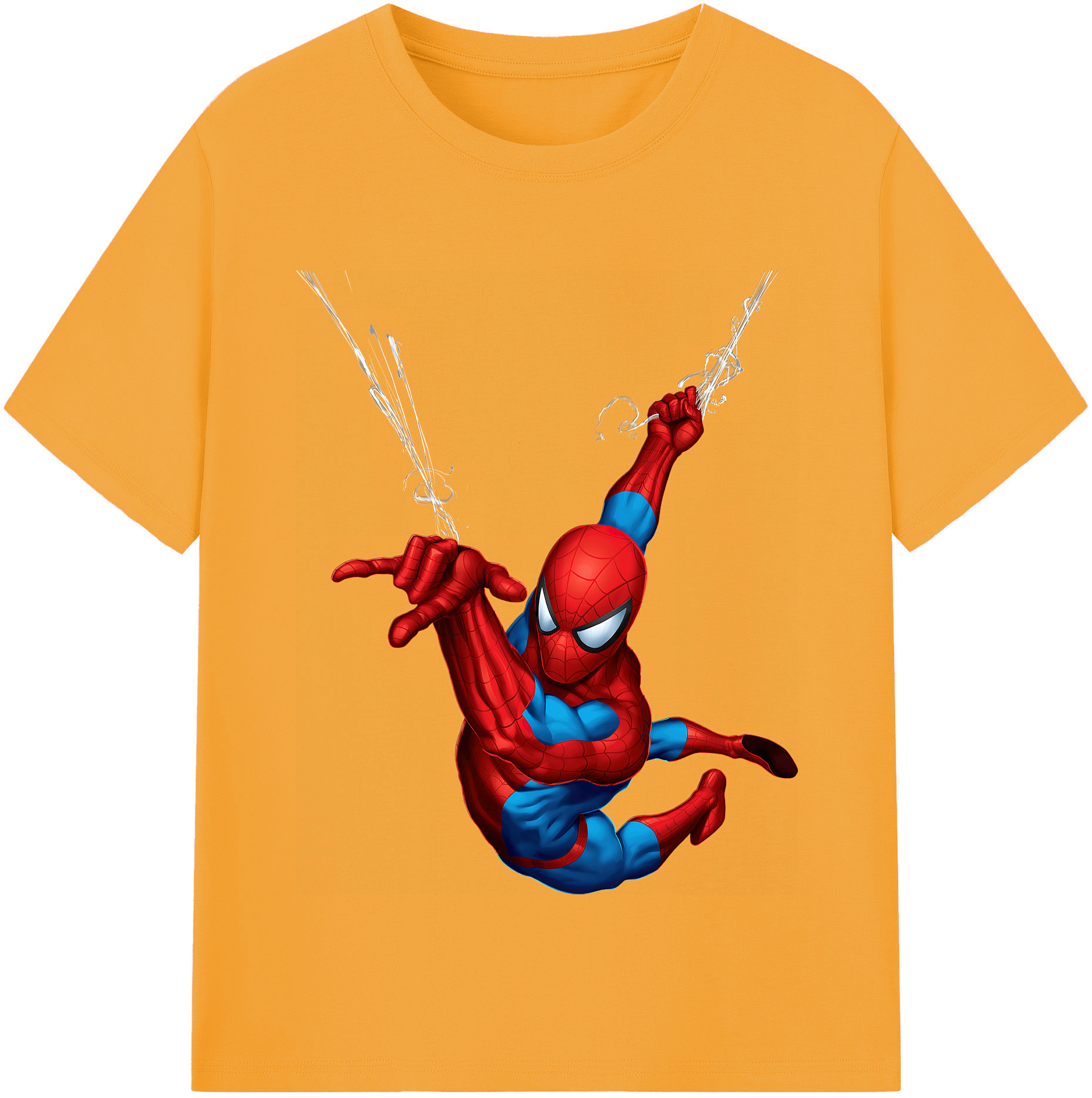 （画像用） Spider Man スパイダーマン レディースカジュアルプリントTシャツ（綿100％）