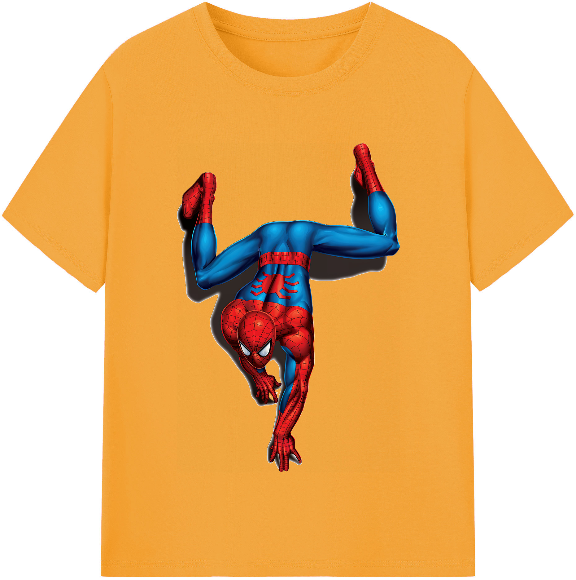 Spider Man スパイダーマン レディースカジュアルプリントTシャツ（綿100％）