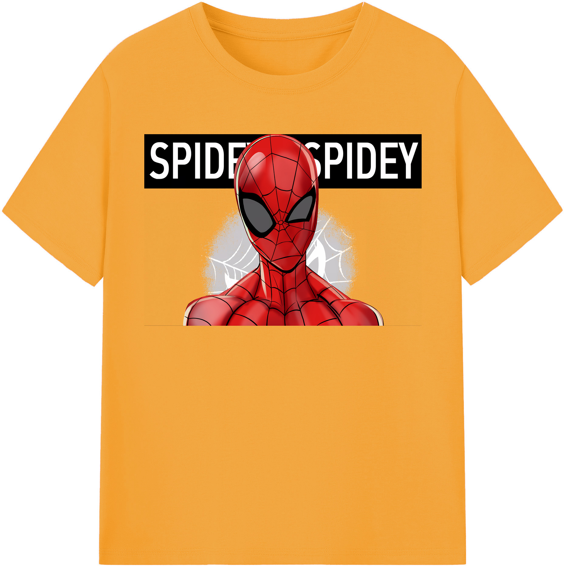 （画像用） Spider Man スパイダーマン レディースカジュアルプリントTシャツ（綿100％）
