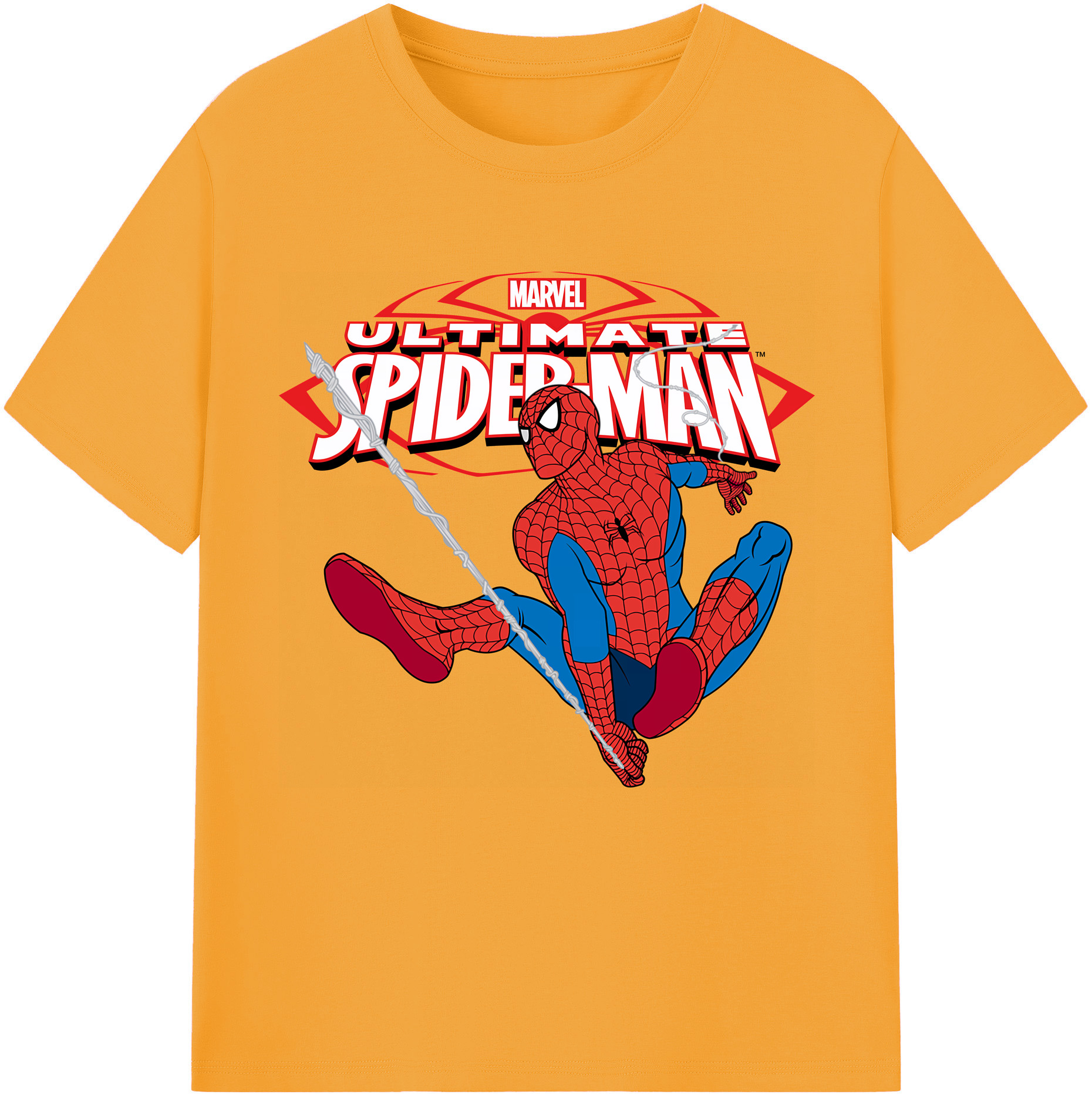 （画像用） Spider Man スパイダーマン レディースカジュアルプリントTシャツ（綿100％）