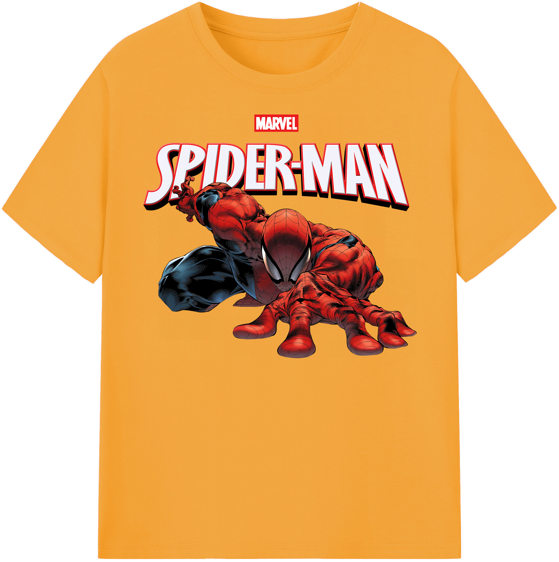 （画像用） Spider Man スパイダーマン レディースカジュアルプリントTシャツ（綿100％）