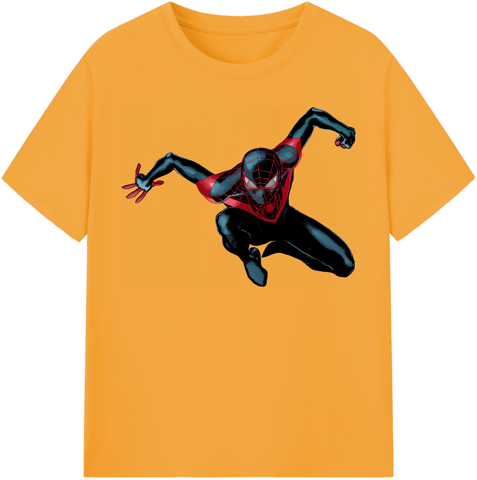 （画像用） Spider Man スパイダーマン レディースカジュアルプリントTシャツ（綿100％）