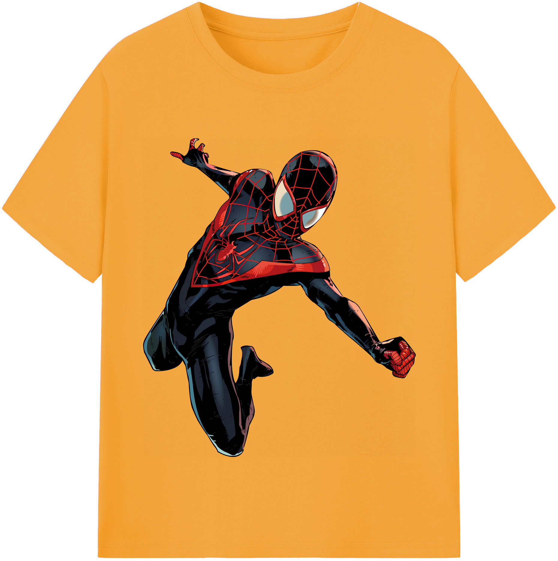 （画像用） Spider Man スパイダーマン レディースカジュアルプリントTシャツ（綿100％）