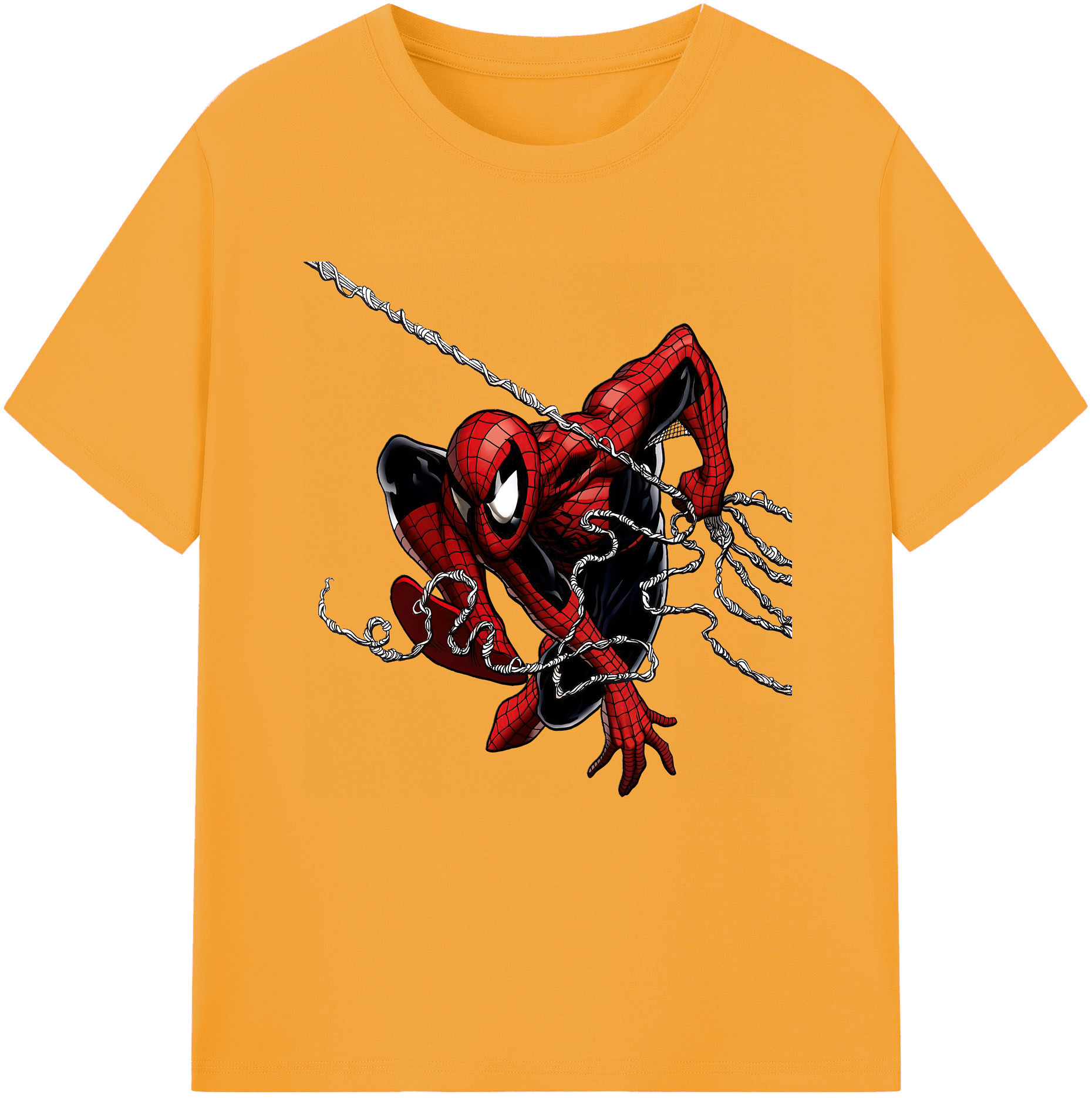 （画像用） Spider Man スパイダーマン レディースカジュアルプリントTシャツ（綿100％）