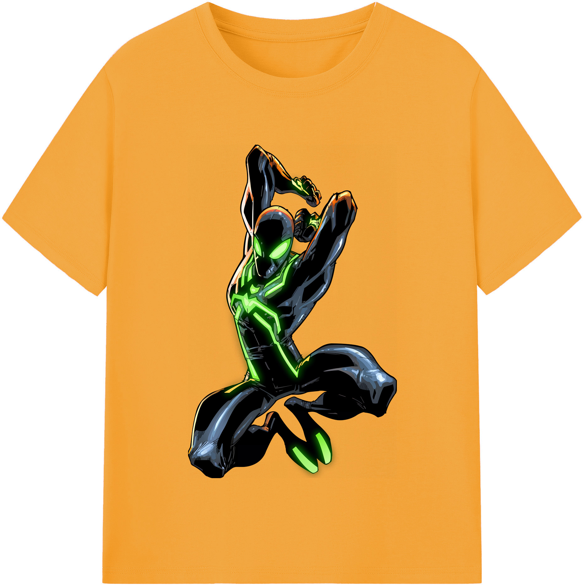 （画像用） Spider Man スパイダーマン レディースカジュアルプリントTシャツ（綿100％）