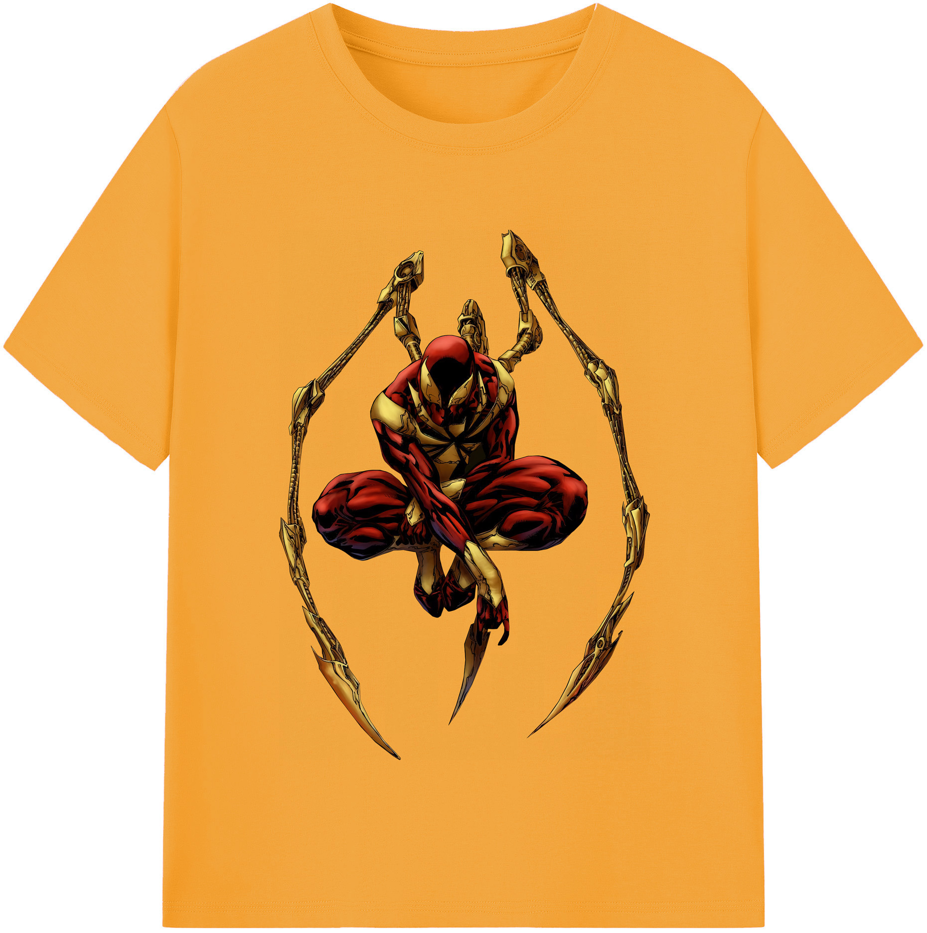 （画像用） Spider Man スパイダーマン レディースカジュアルプリントTシャツ（綿100％）