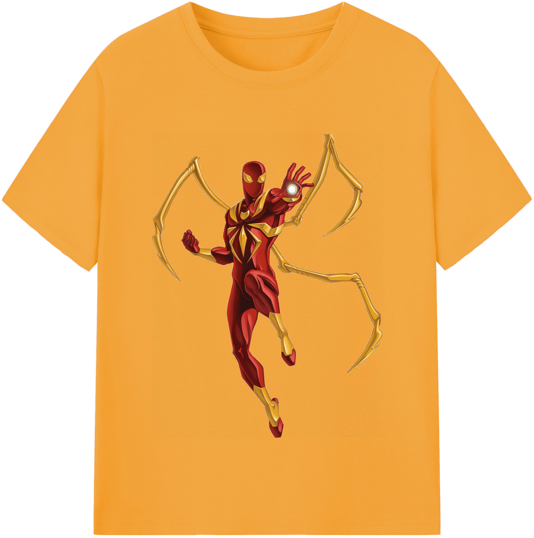 （画像用） Spider Man スパイダーマン レディースカジュアルプリントTシャツ（綿100％）