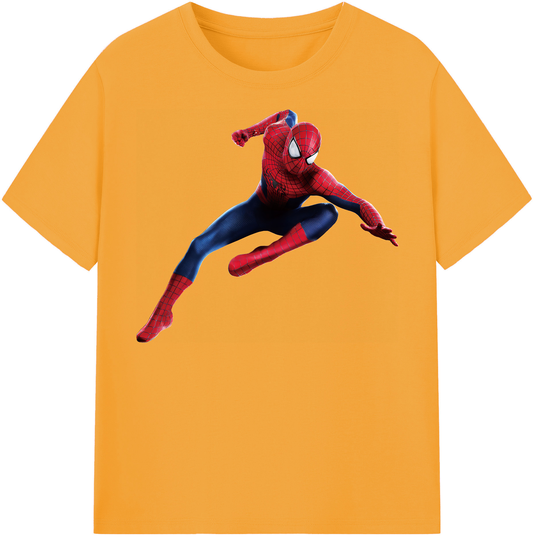 （画像用） Spider Man スパイダーマン レディースカジュアルプリントTシャツ（綿100％）