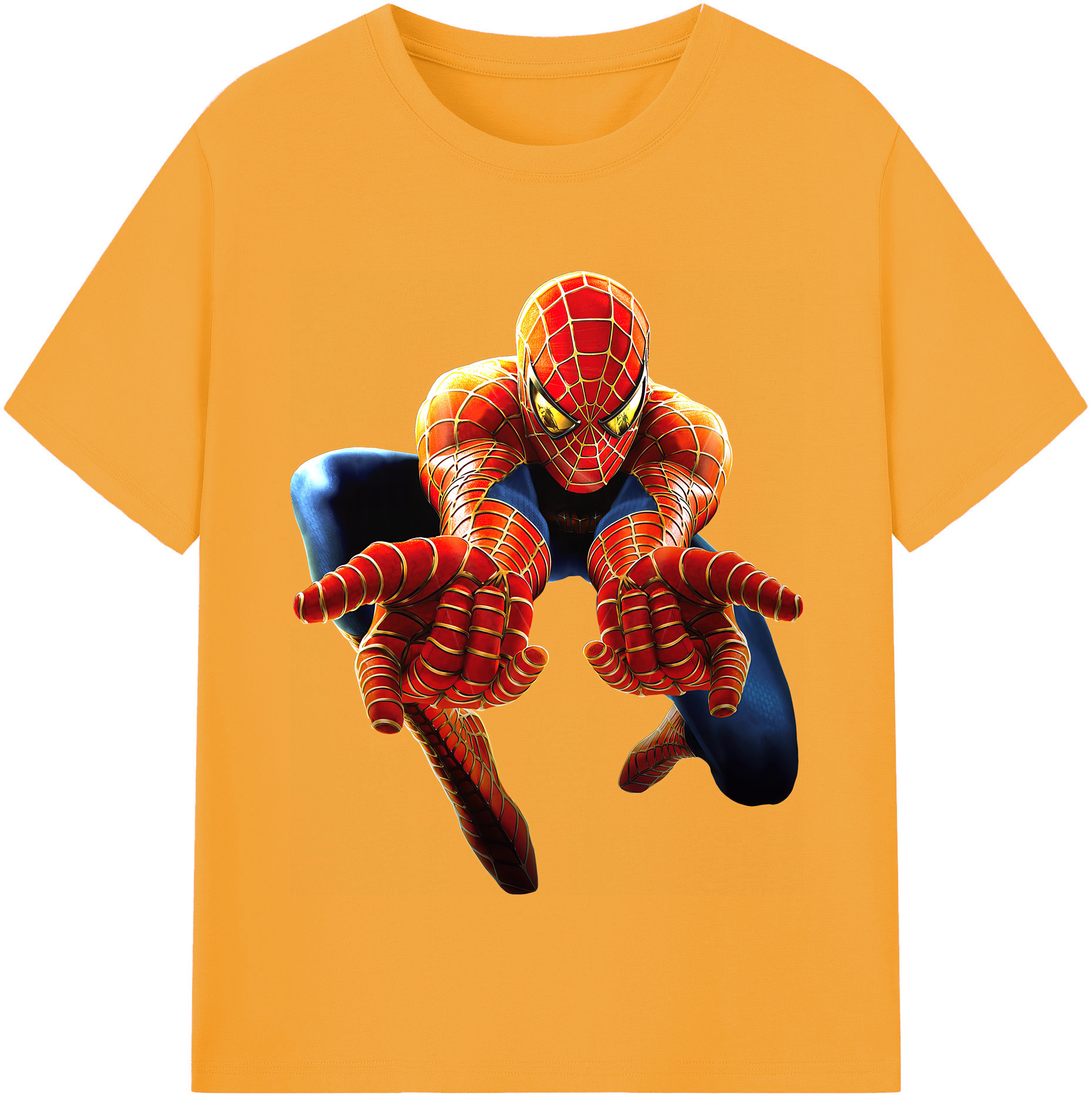 （画像用） Spider Man スパイダーマン レディースカジュアルプリントTシャツ（綿100％）