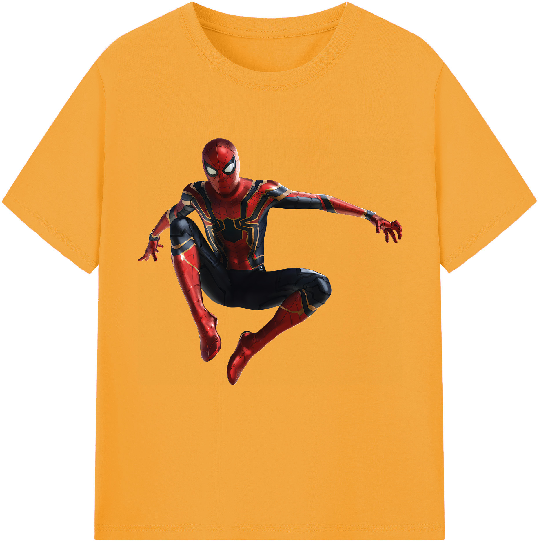 （画像用） Spider Man スパイダーマン レディースカジュアルプリントTシャツ（綿100％）