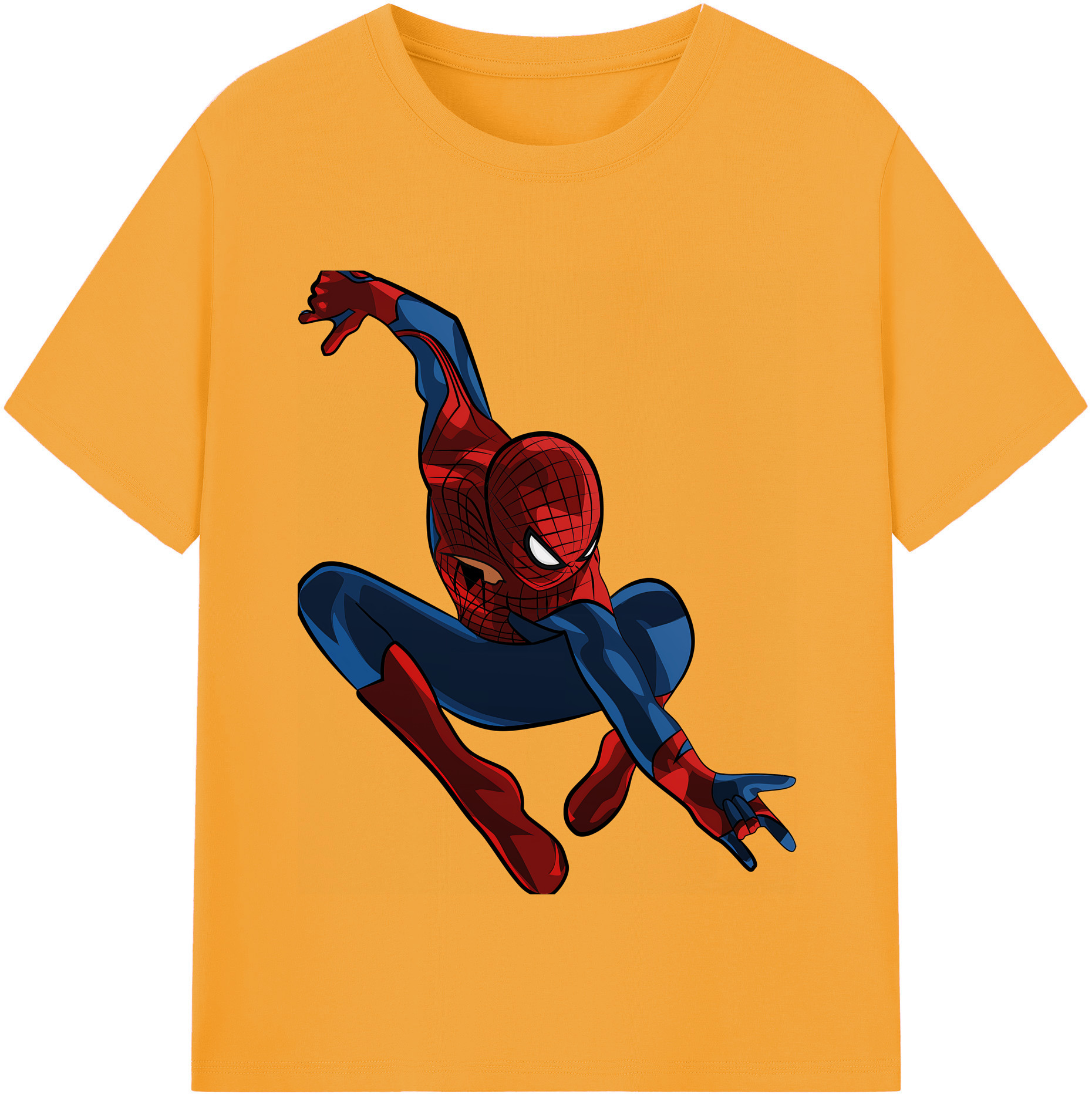 （画像用） Spider Man スパイダーマン レディースカジュアルプリントTシャツ（綿100％）