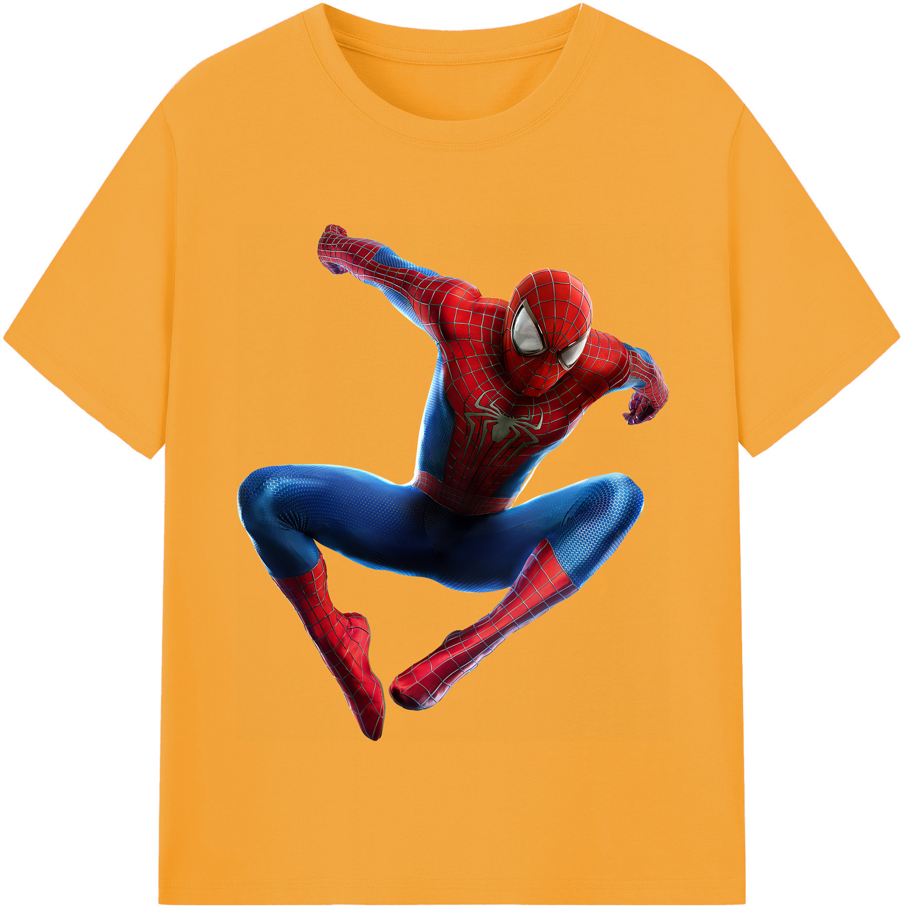 （画像用） Spider Man スパイダーマン レディースカジュアルプリントTシャツ（綿100％）
