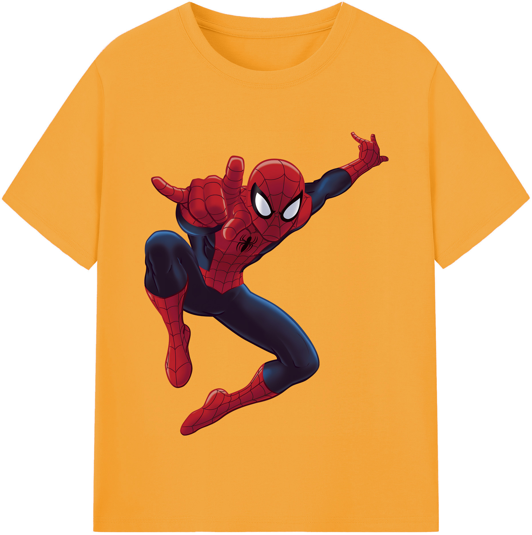 （画像用） Spider Man スパイダーマン レディースカジュアルプリントTシャツ（綿100％）