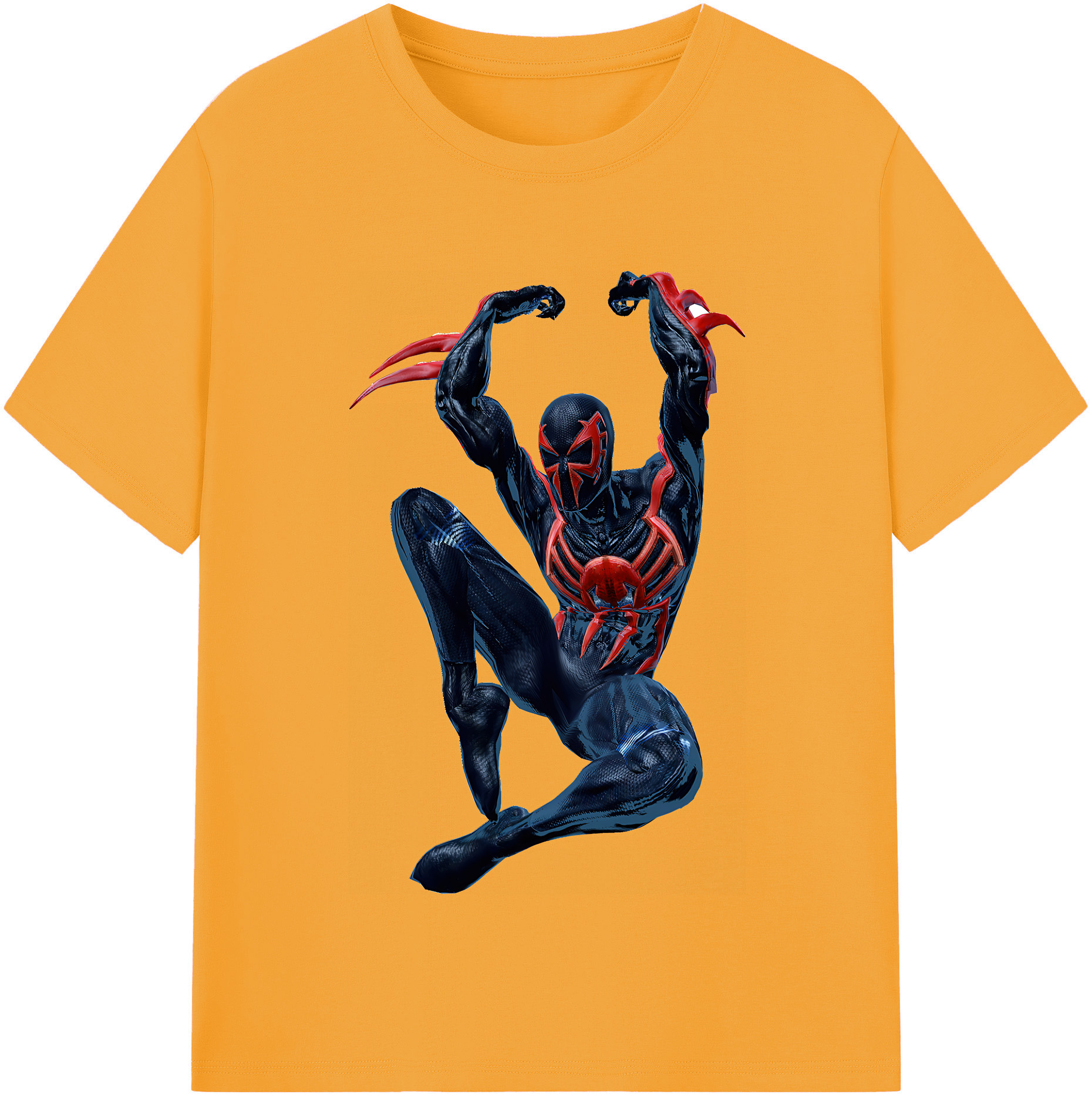 （画像用） Spider Man スパイダーマン レディースカジュアルプリントTシャツ（綿100％）